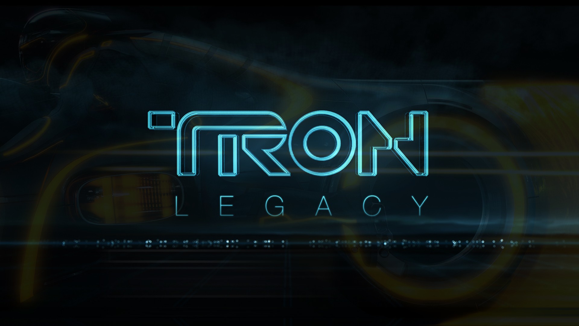 General 1920x1080 Tron: Legacy Tron movies Disney cyan