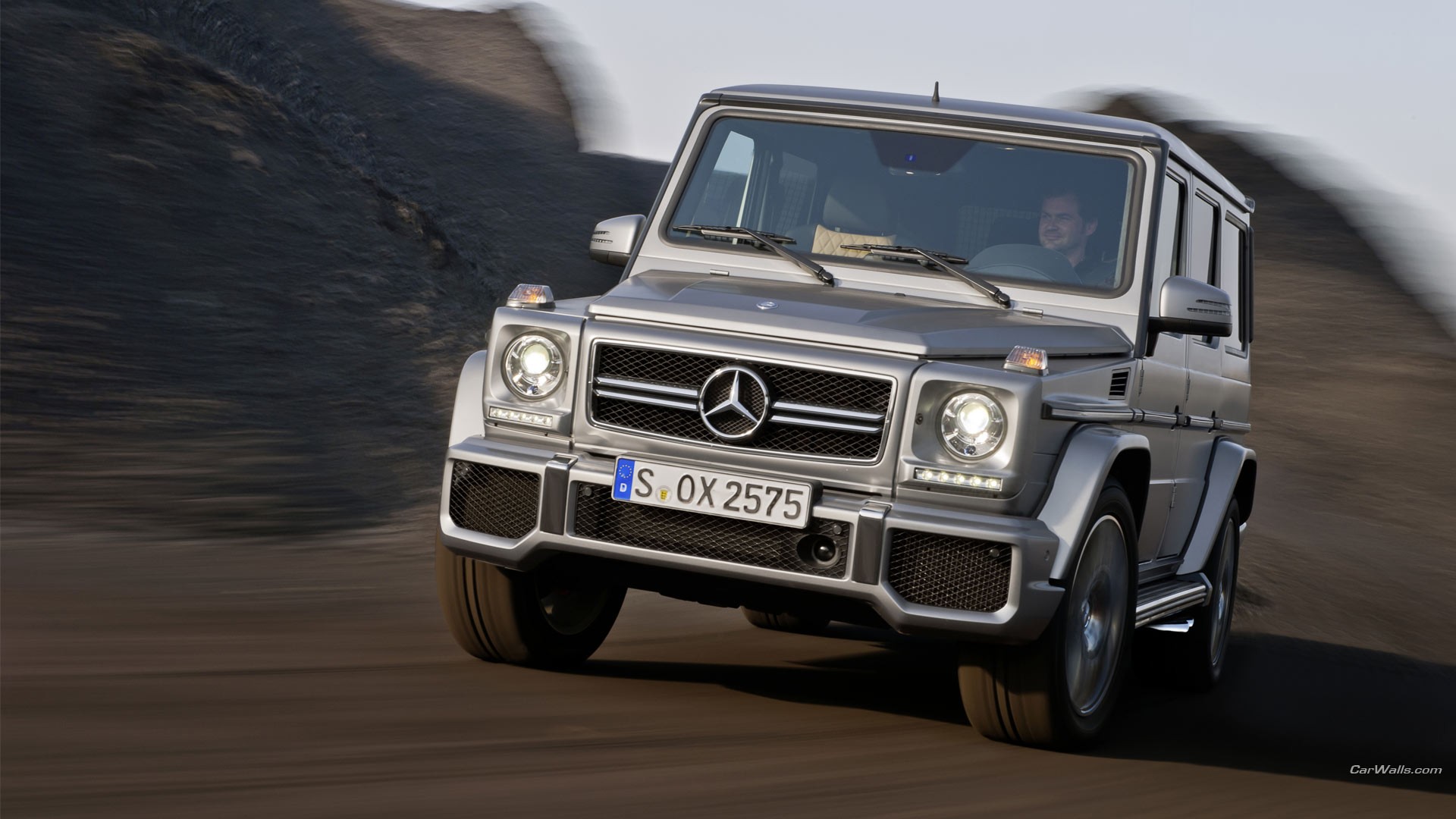 General 1920x1080 Mercedes-Benz numbers car vehicle silver cars Mercedes-Benz G-Class German cars SUV