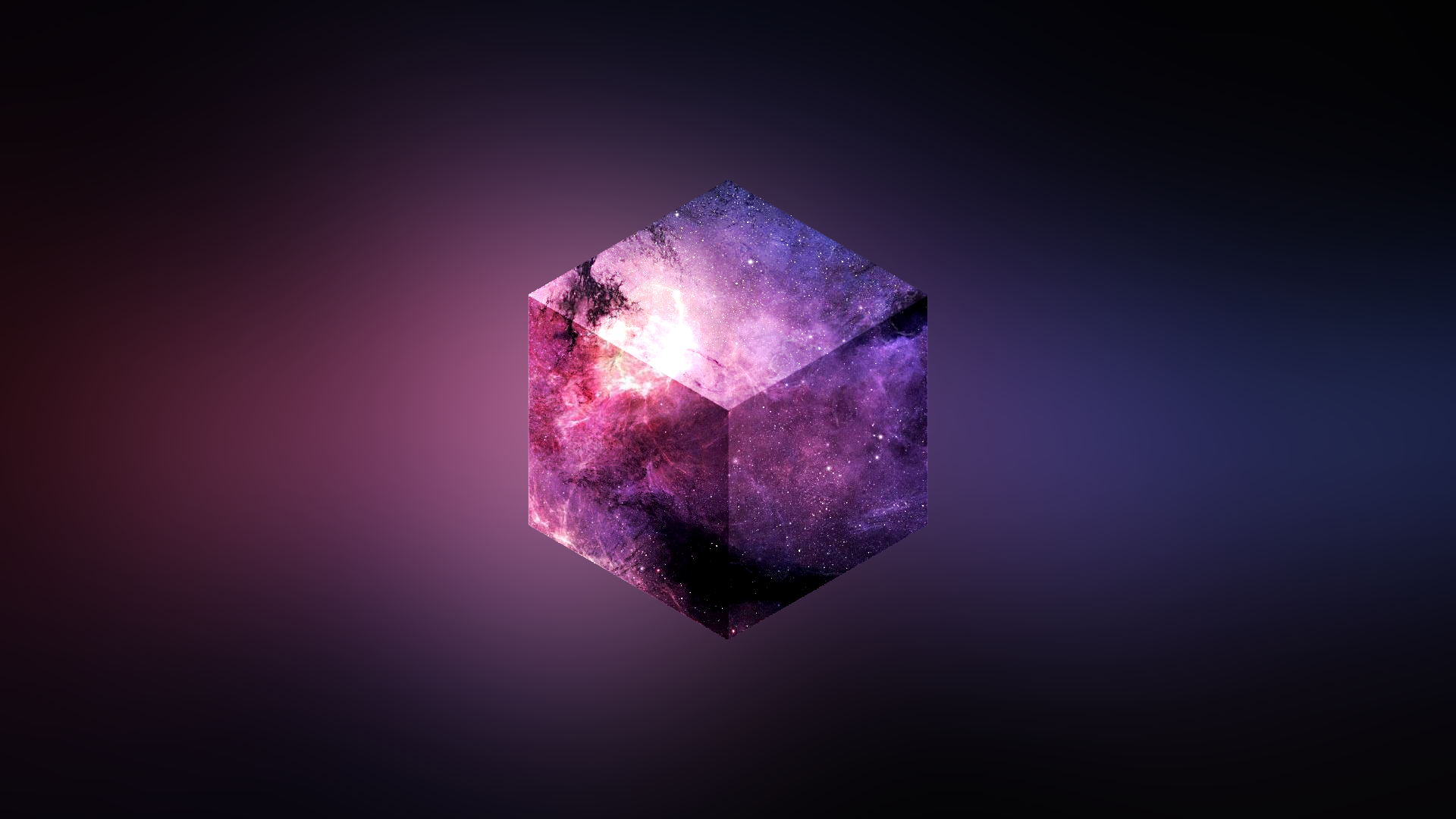 General 1920x1080 abstract cube gradient space png space art digital art geometry hexagon violet purple minimalism purple background 3D Blocks CGI 3D Abstract
