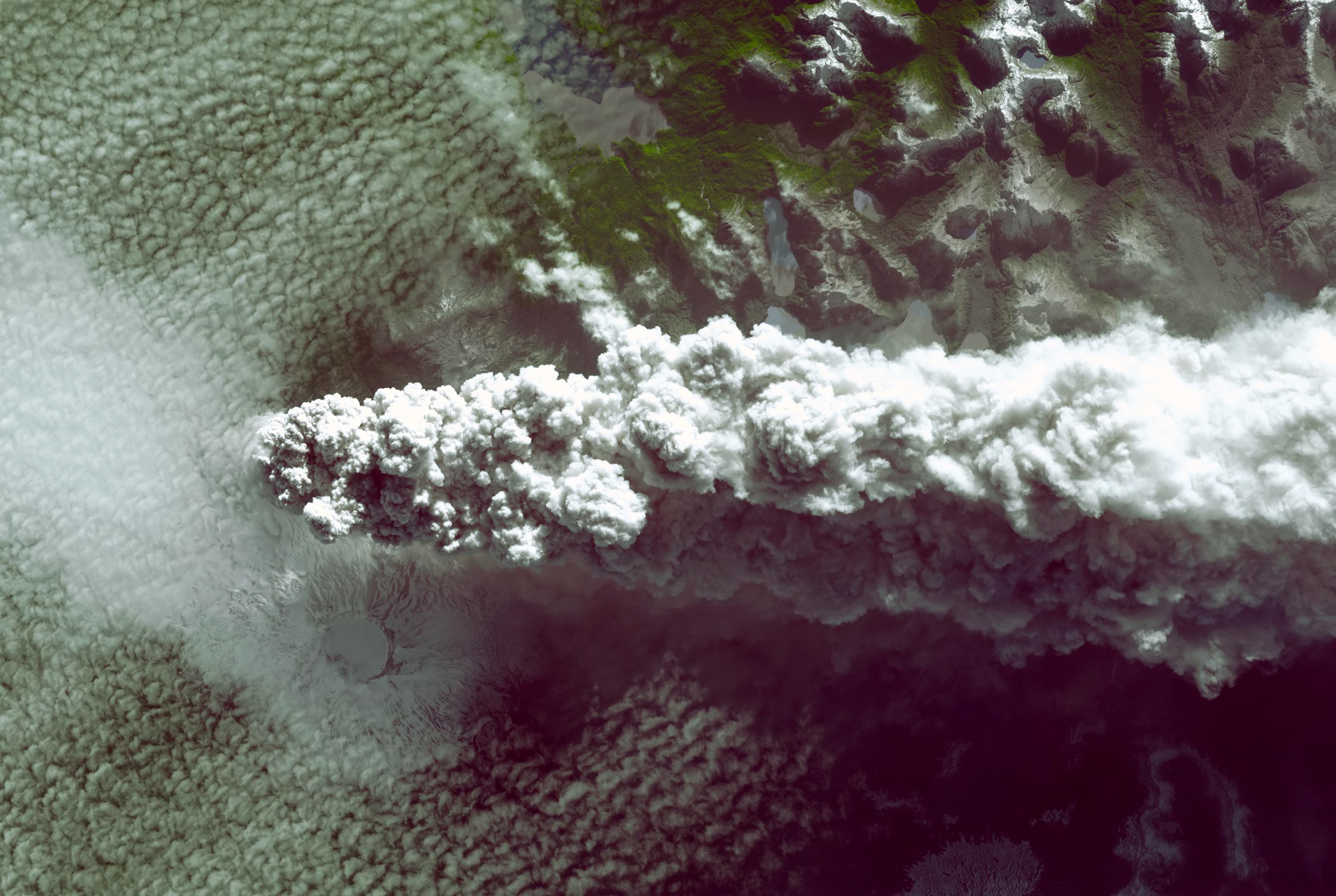 General 2745x1842 volcano nature smoke landscape aerial view volcanic eruption