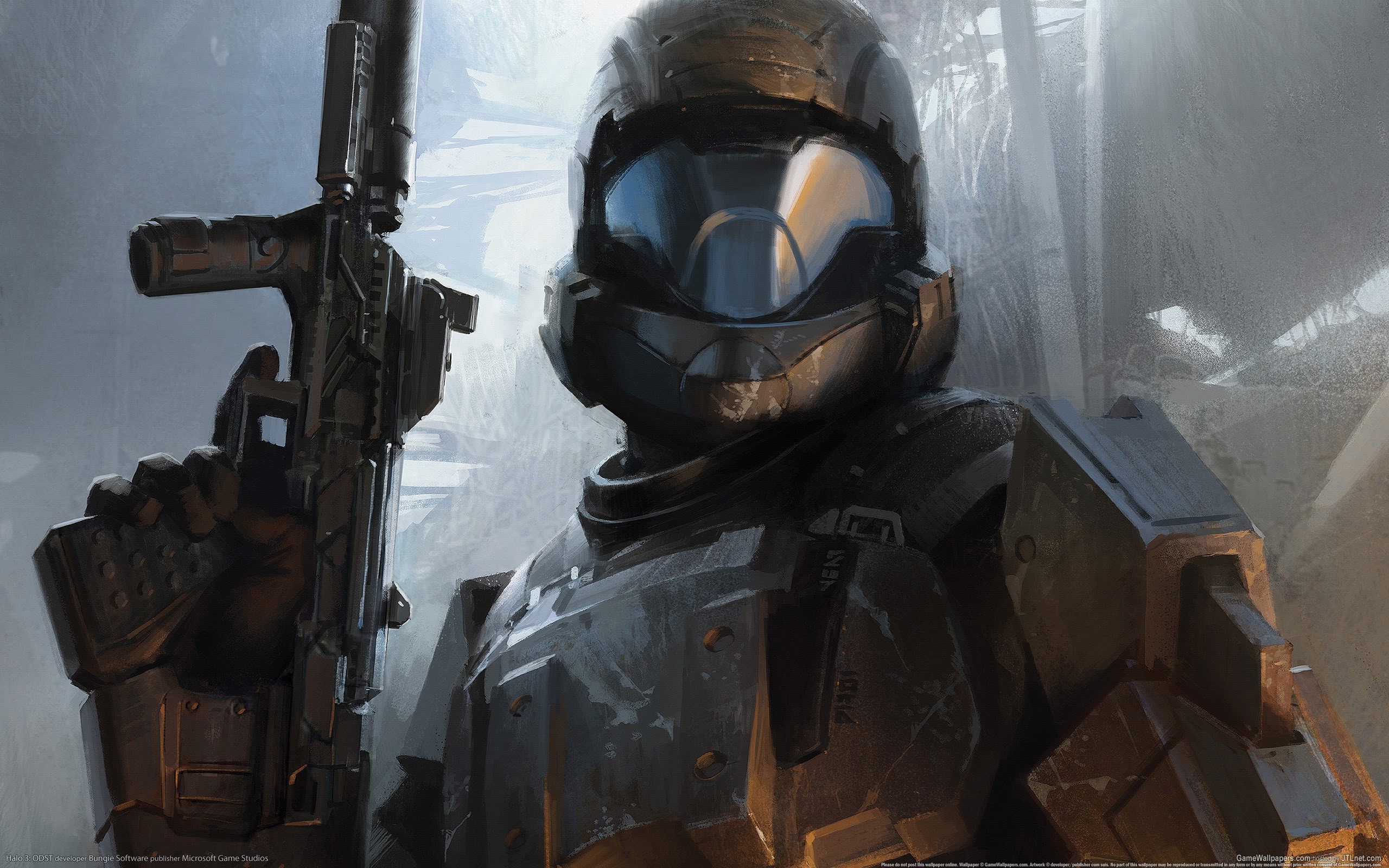 General 2560x1600 Halo 3: ODST video games video game art weapon science fiction armor Bungie