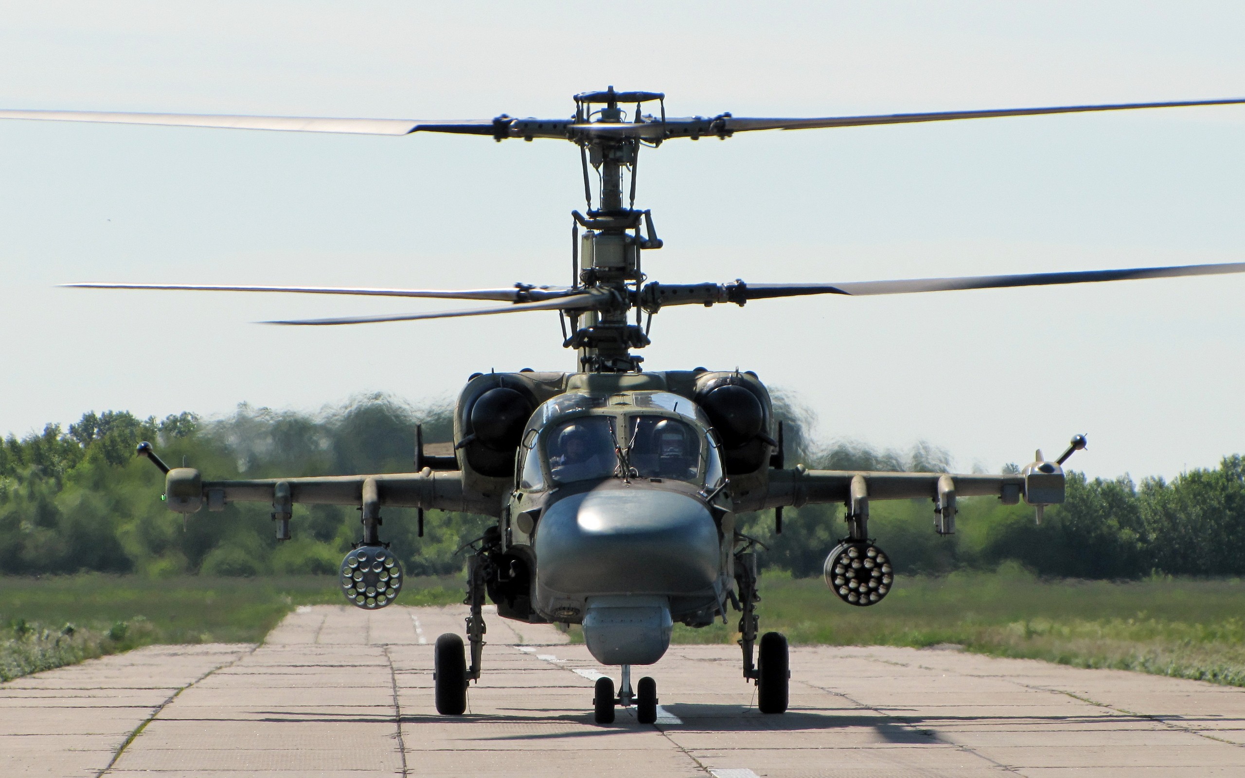 General 2560x1600 aircraft military helicopters Kamov Ka-52 frontal view military vehicle vehicle military aircraft