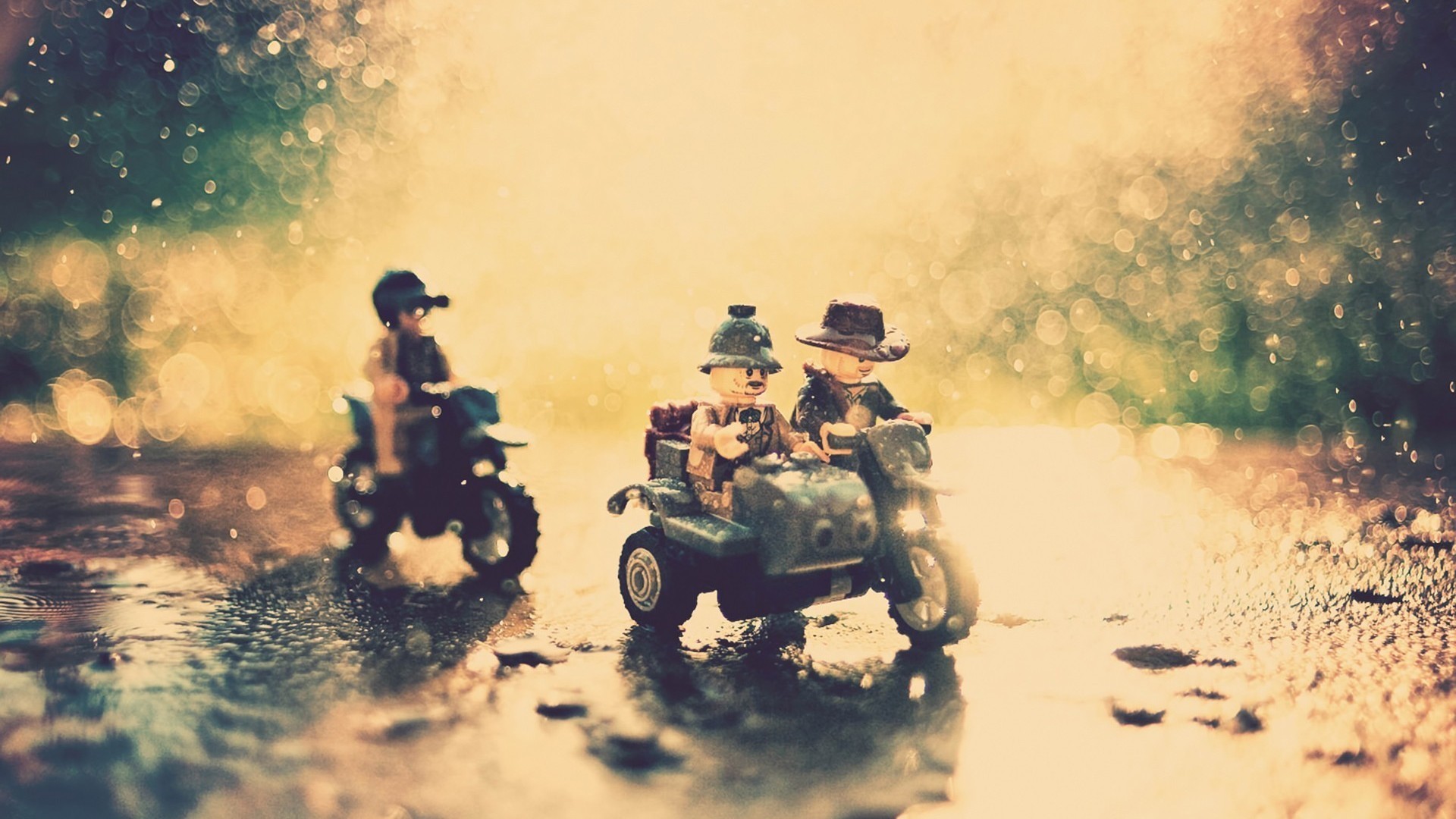 General 1920x1080 LEGO Indiana Jones motorcycle water figurines vehicle toys