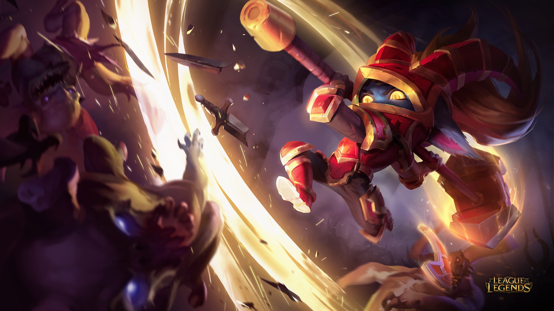 General 1920x1080 League of Legends PC gaming Poppy (League of Legends) video game girls video game characters