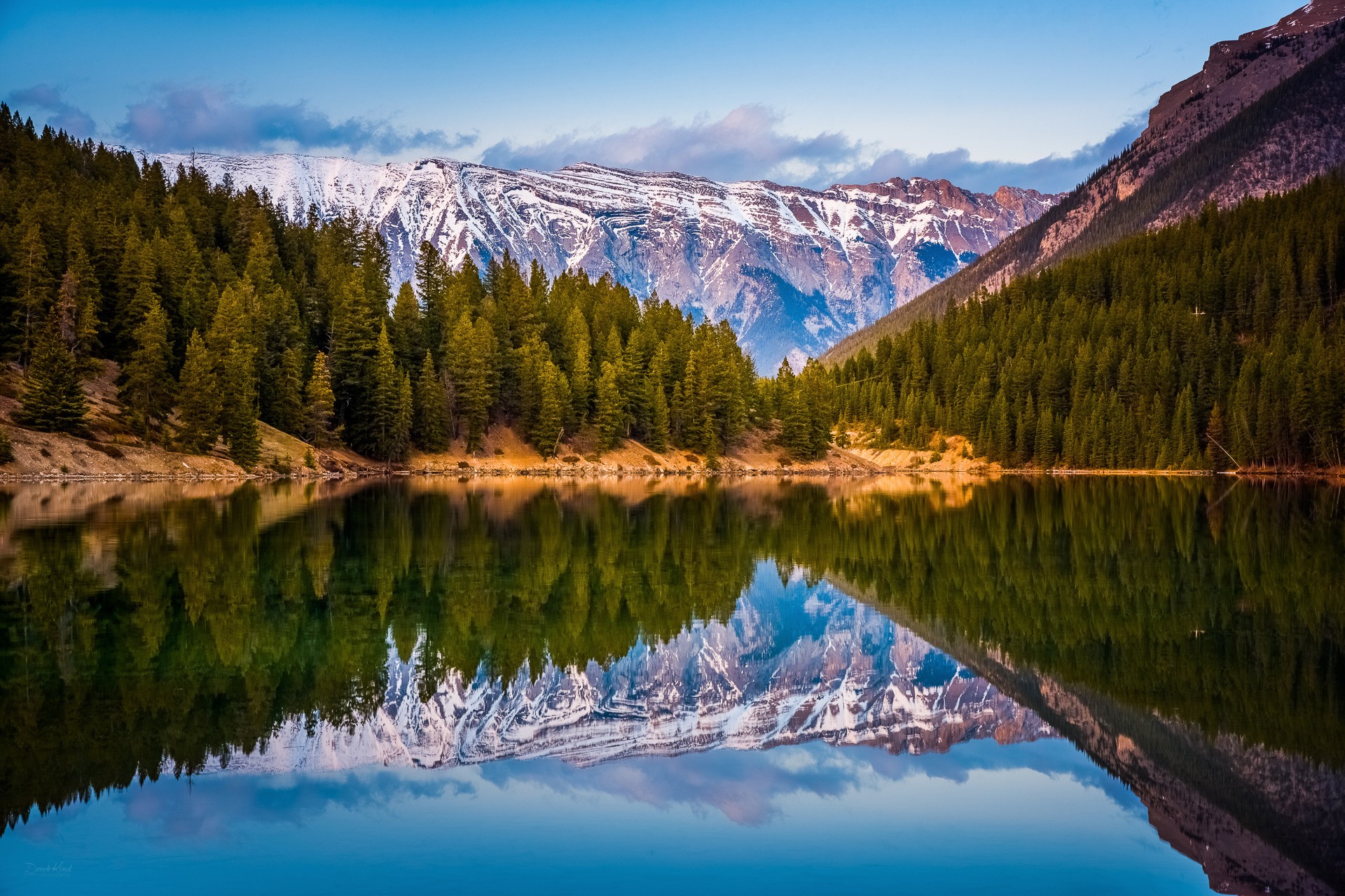 General 1920x1280 landscape pine trees lake nature mountains reflection