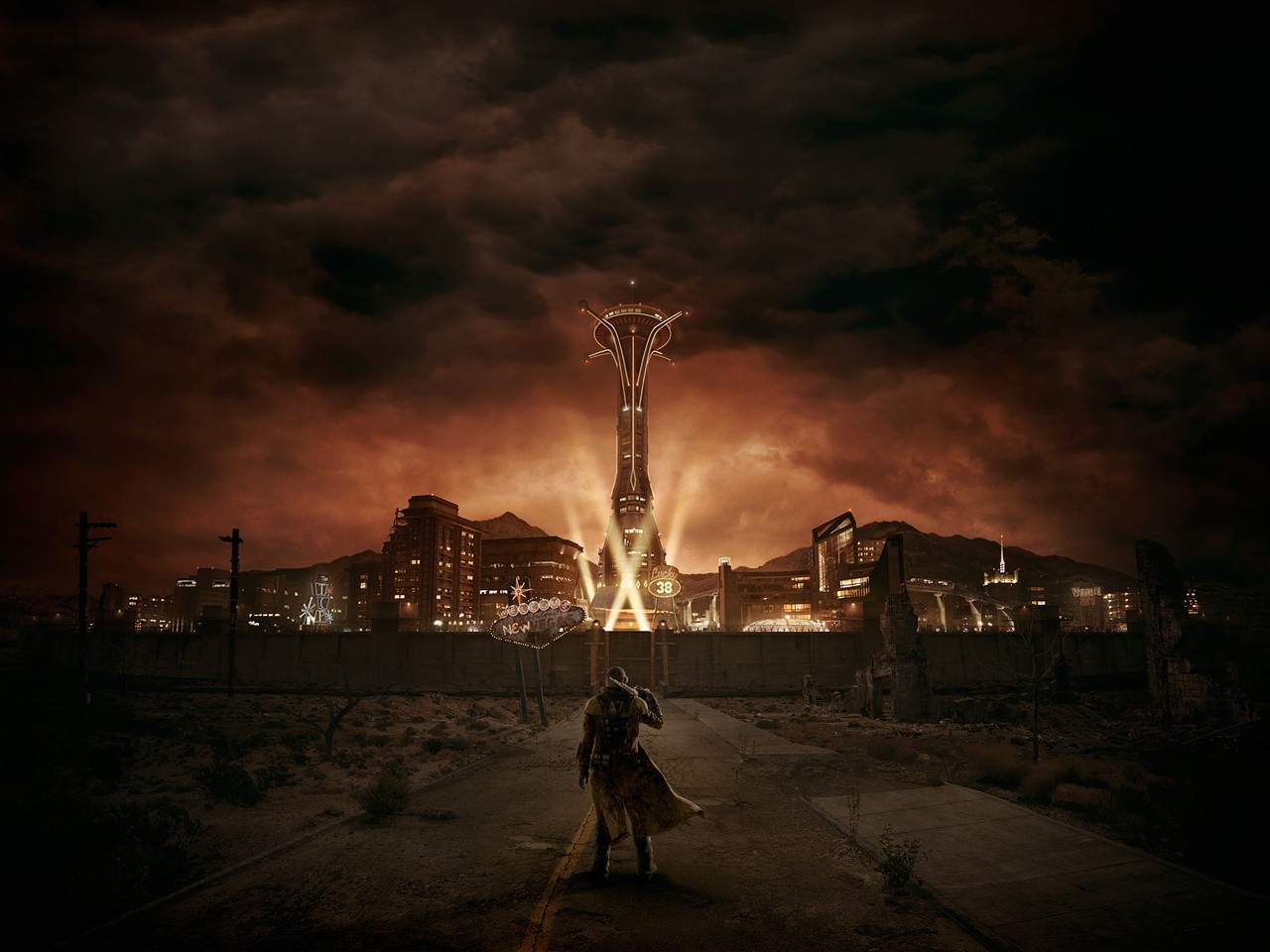 General 1280x960 city Fallout: New Vegas video game art video games PC gaming Obsidian Entertainment