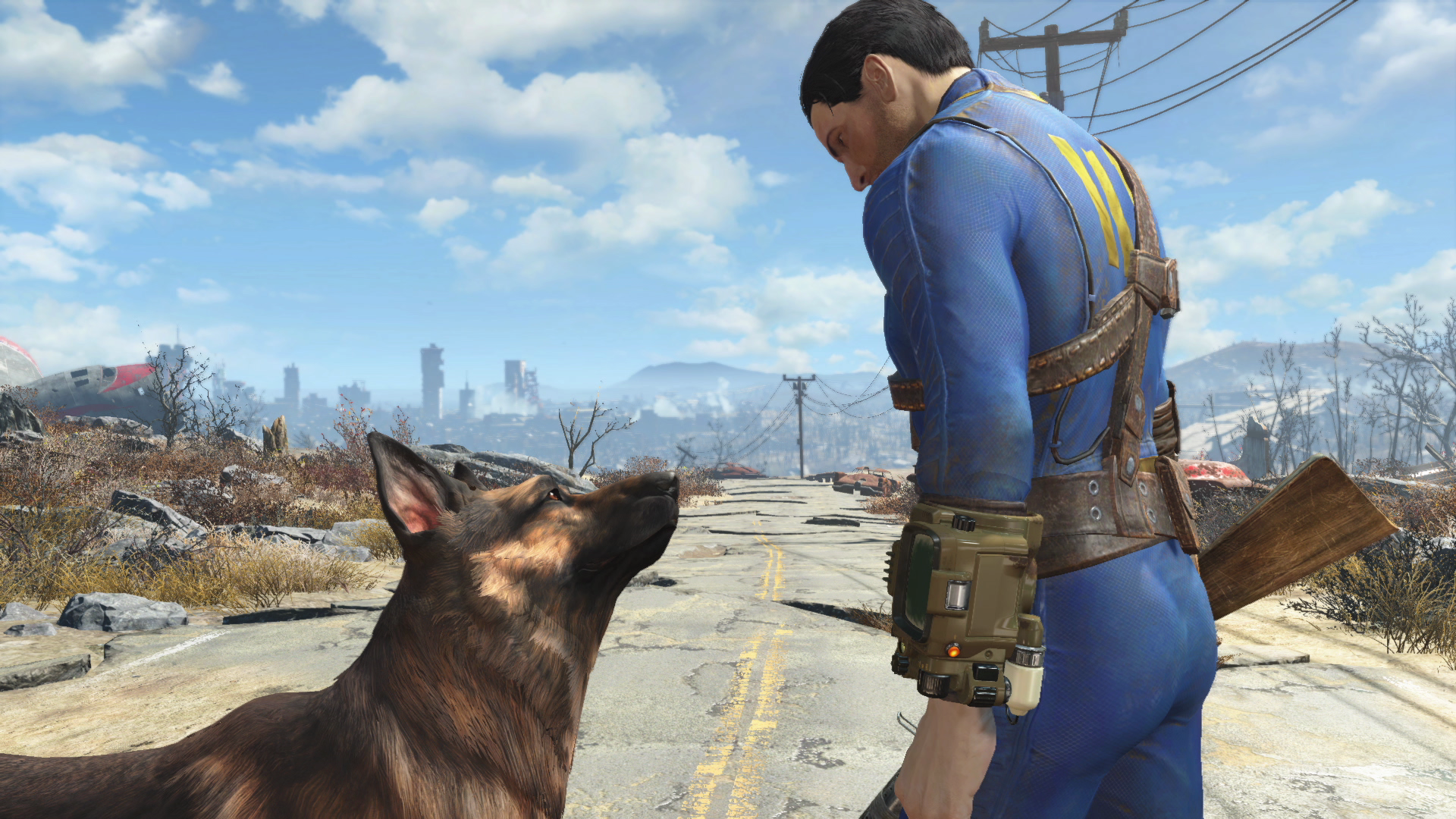 General 1920x1080 Fallout Fallout 4 video games PC gaming video game characters dog animals mammals apocalyptic