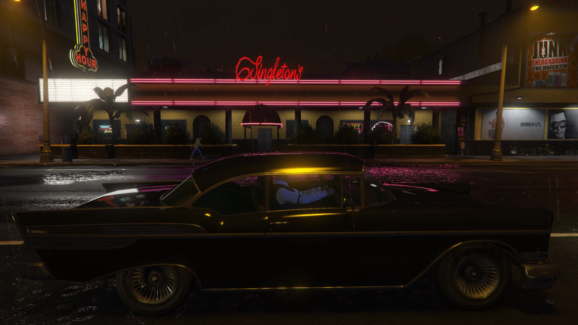 General 1920x1080 car vehicle night city black cars Grand Theft Auto V video games Rockstar Games
