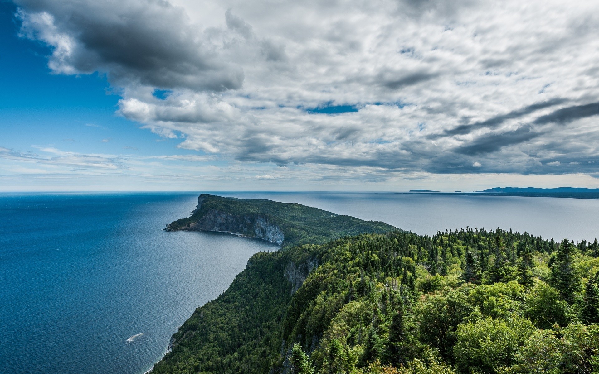 General 1920x1200 nature landscape peninsula cliff sea coast national park Quebec