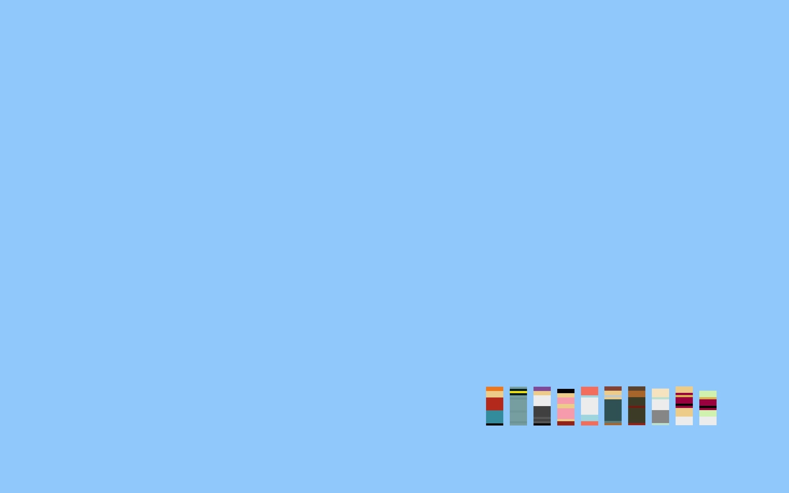 General 2560x1600 minimalism Futurama cyan background cyan light blue TV series simple background
