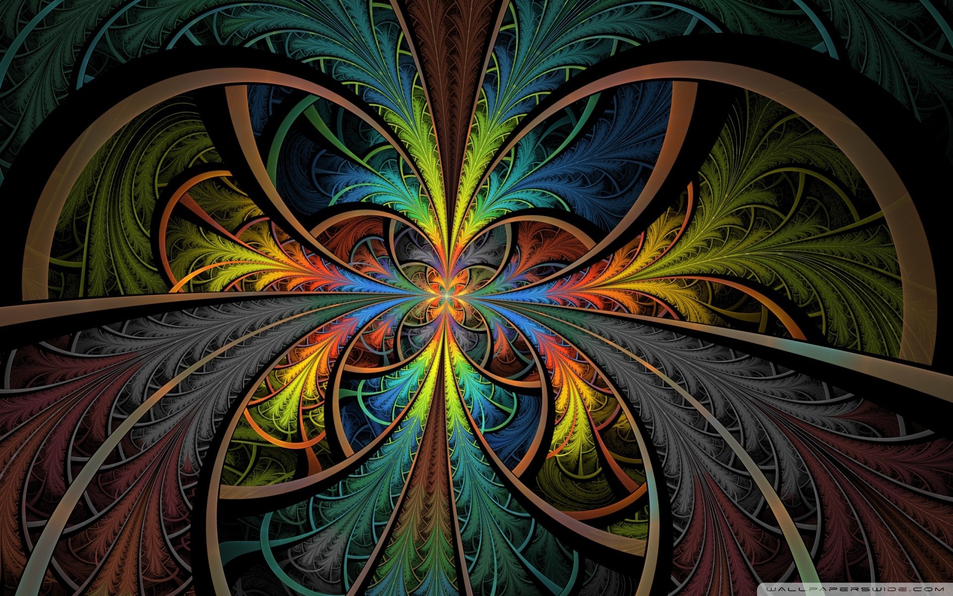 General 1920x1200 abstract fractal digital art colorful artwork