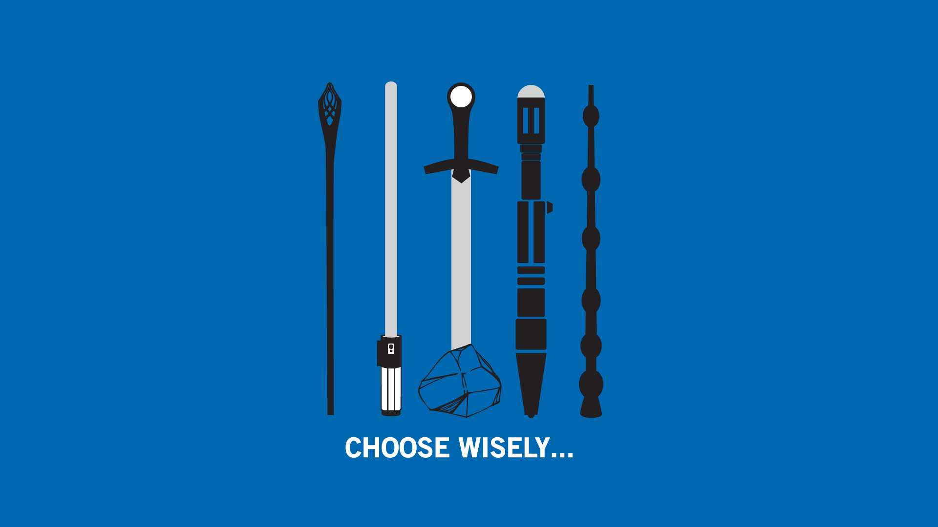 General 1920x1080 The Lord of the Rings Star Wars Excalibur Harry Potter Doctor Who weapon minimalism blue background humor military war movies sword