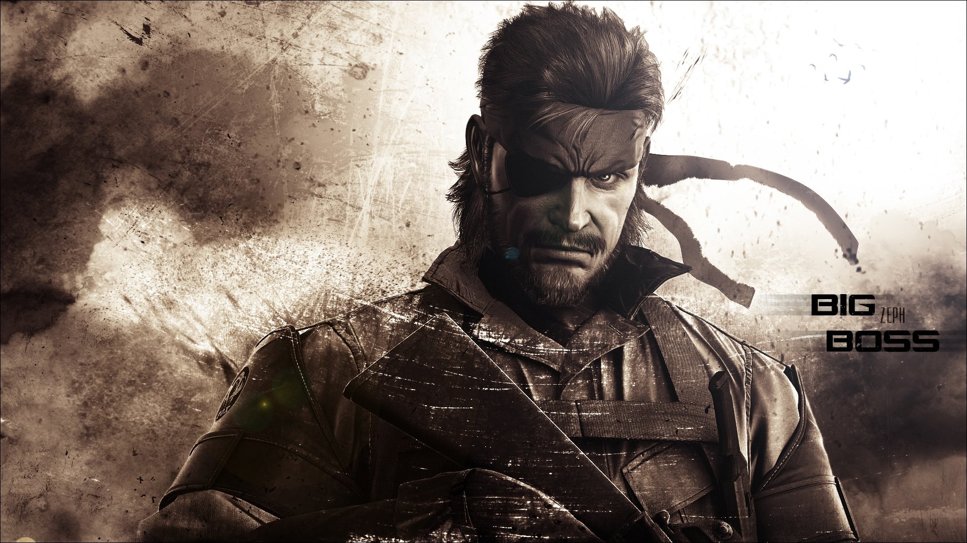 General 1920x1080 Big Boss Metal Gear Solid: Peace Walker video games video game art video game men