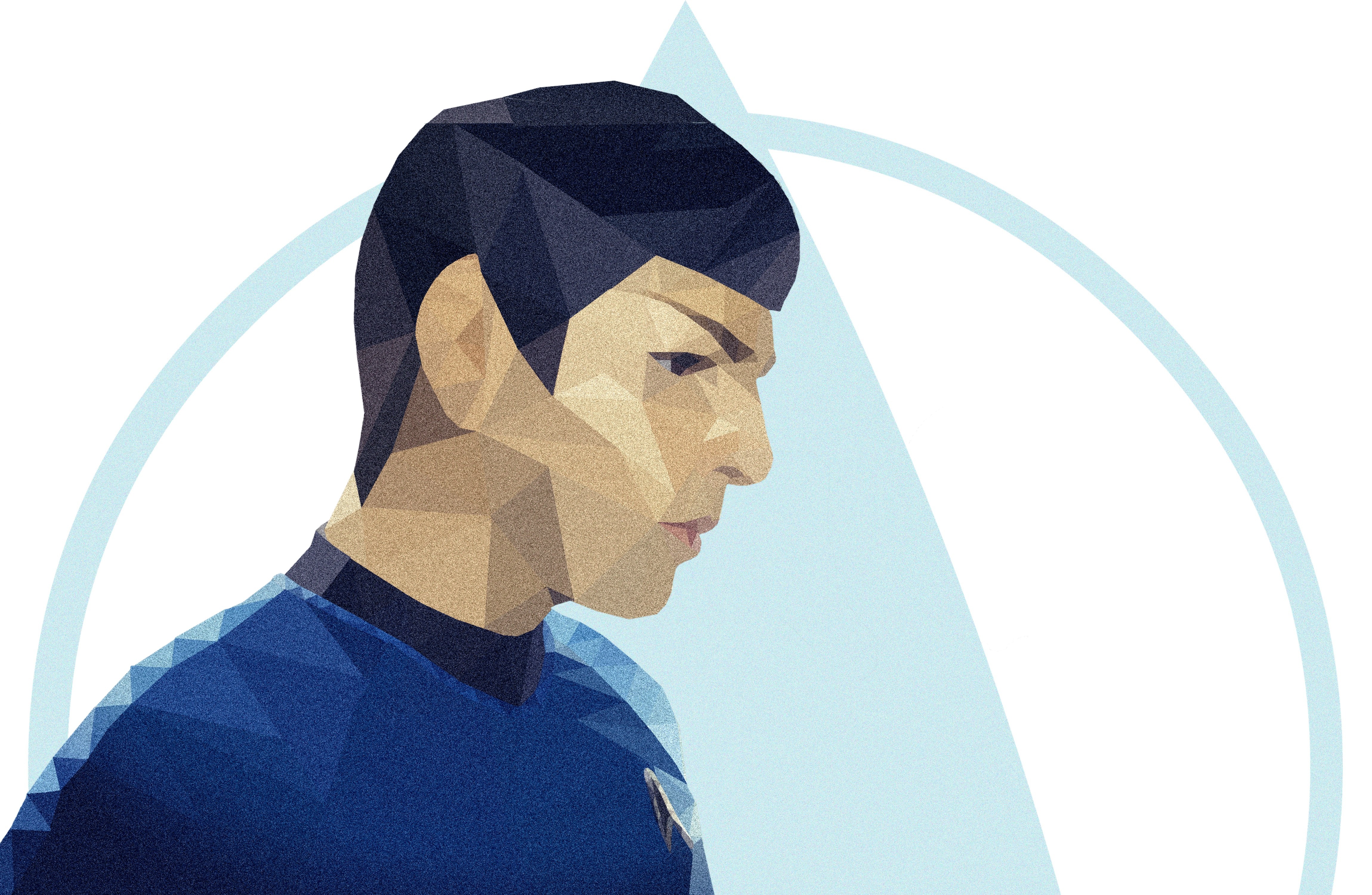 General 4600x3000 artwork Spock Zachary Quinto Star Trek simple background white background actor movies