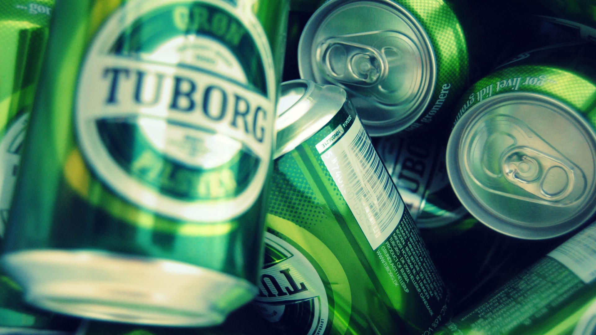 General 1920x1080 beer Danish alcohol green Tuborg (Beer) can
