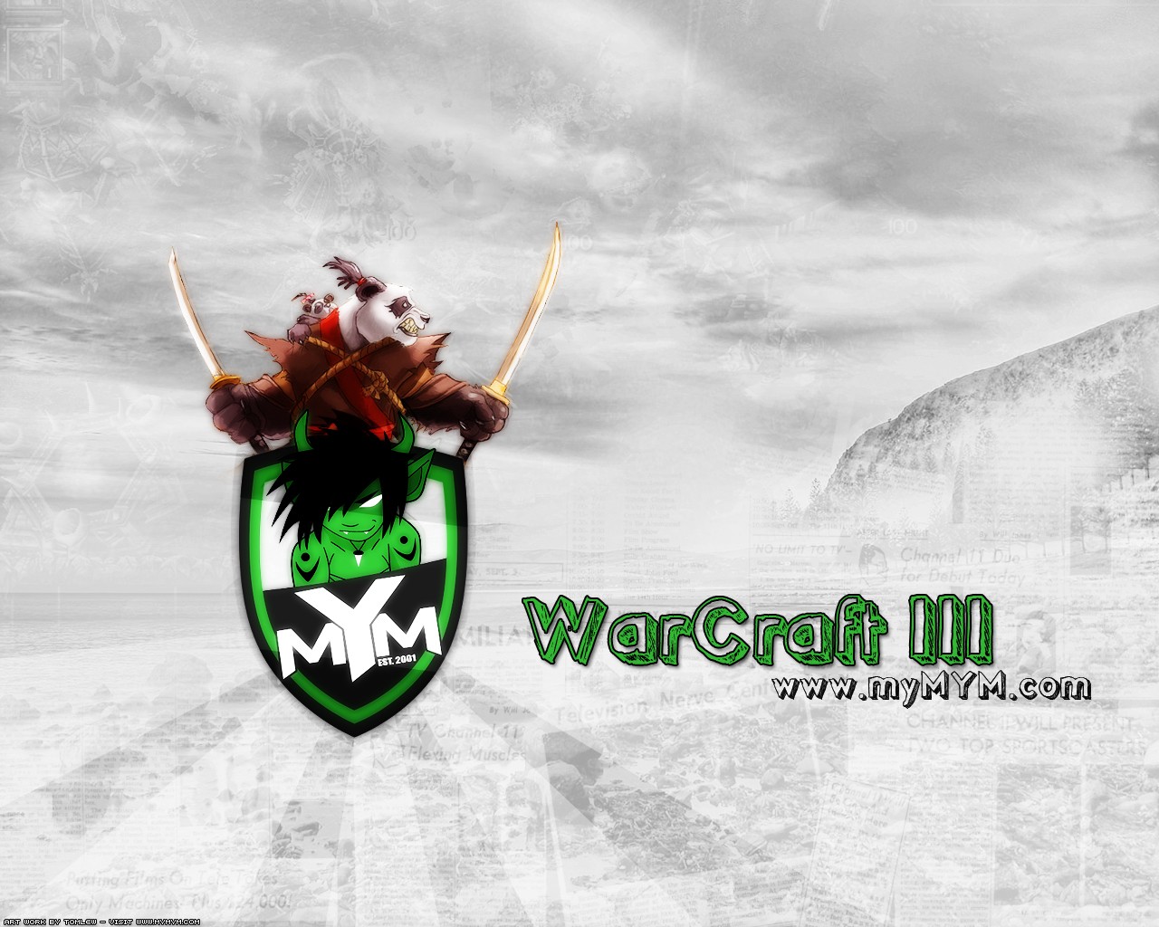 General 1280x1024 Meet Your Makers Warcraft III PC gaming logo