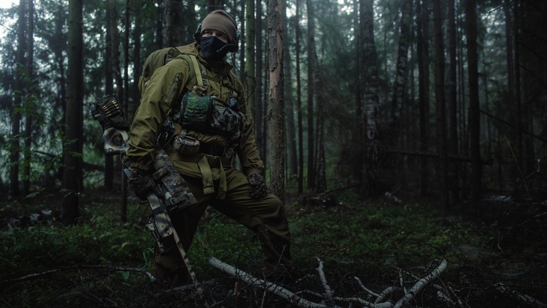 General 1920x1080 military snipers Russian Russian Army Spetsnaz special forces forest