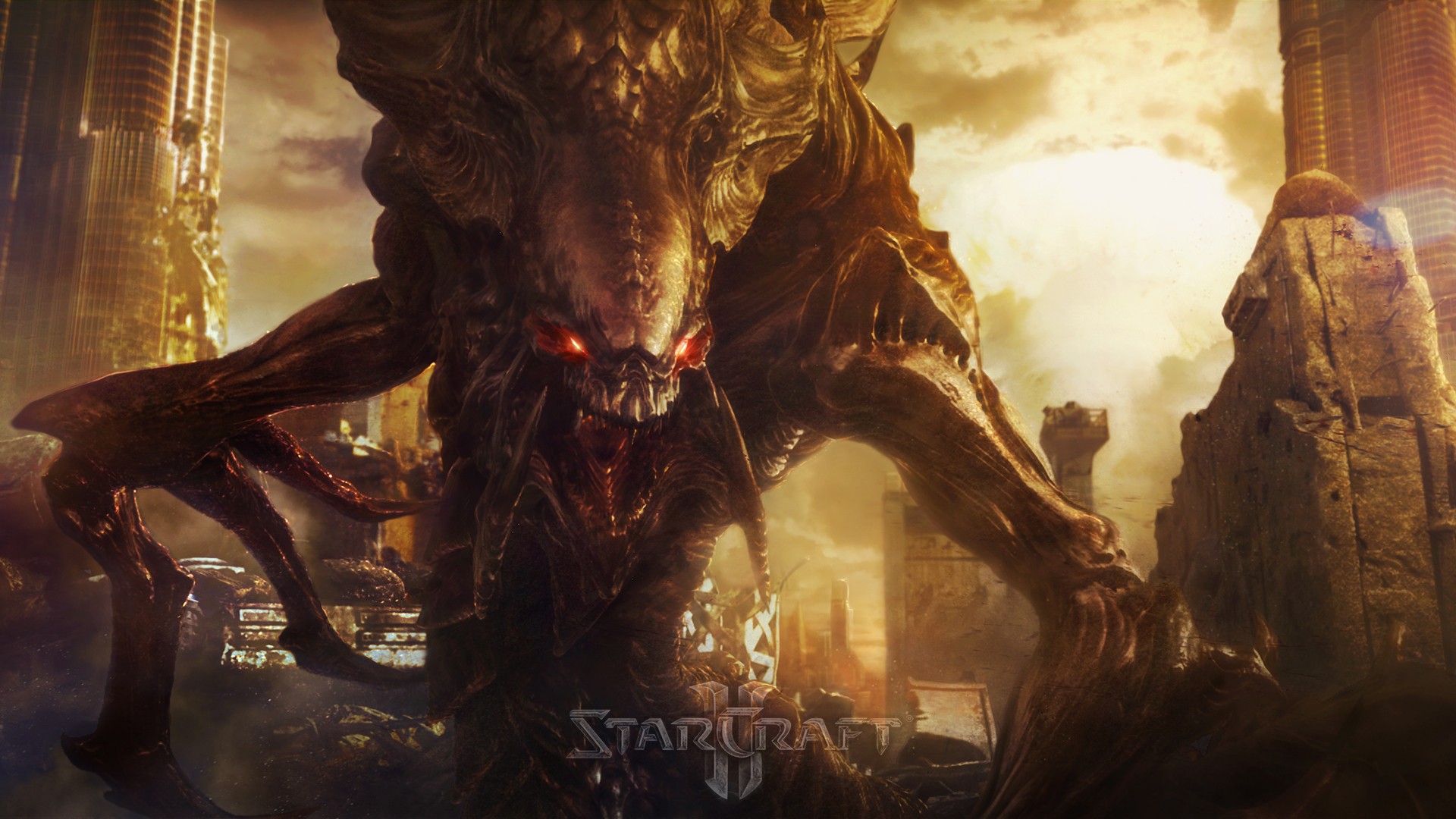 General 1920x1080 Starcraft II PC gaming creature video game art science fiction
