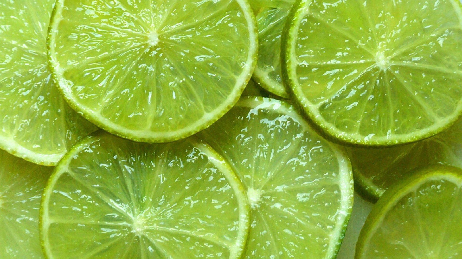 General 1920x1080 closeup lime slices fruit green food