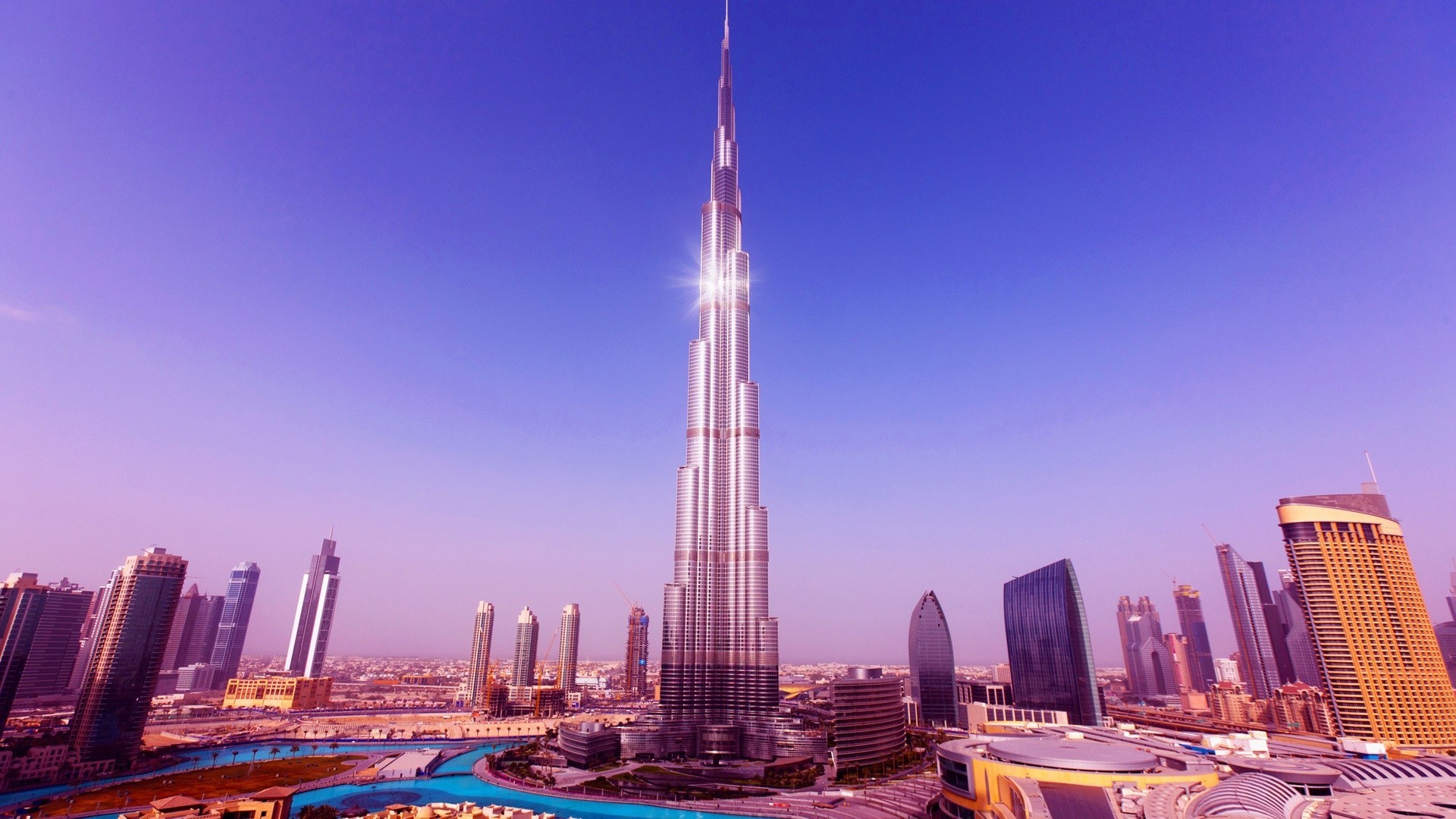 General 1920x1080 Dubai Burj Khalifa cityscape United Arab Emirates skyscraper building city Middle East Asia landmark