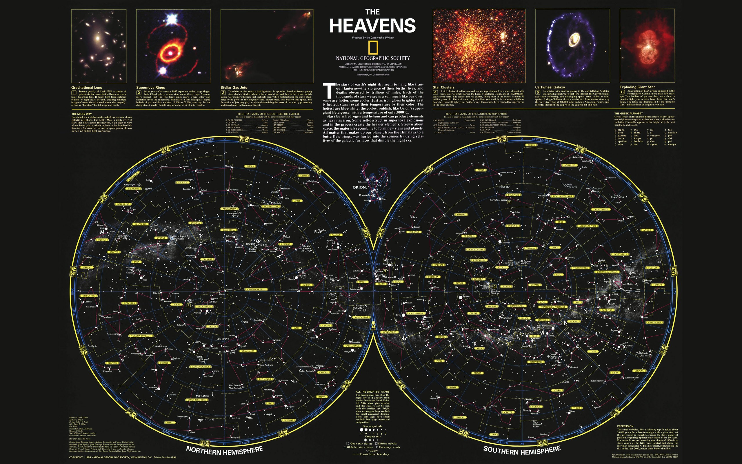 General 2560x1600 star map National Geographic infographics digital art