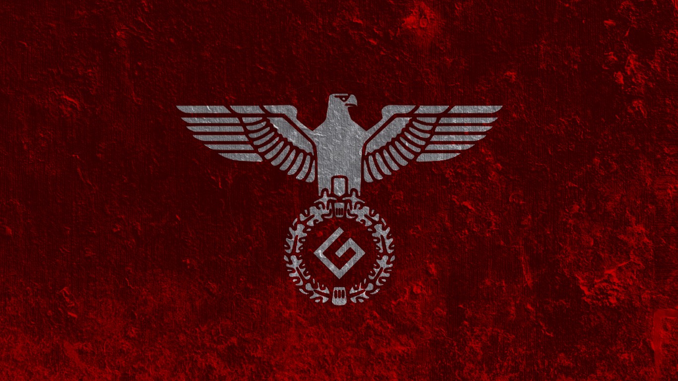 General 1366x768 humor Nazi eagle simple background minimalism logo