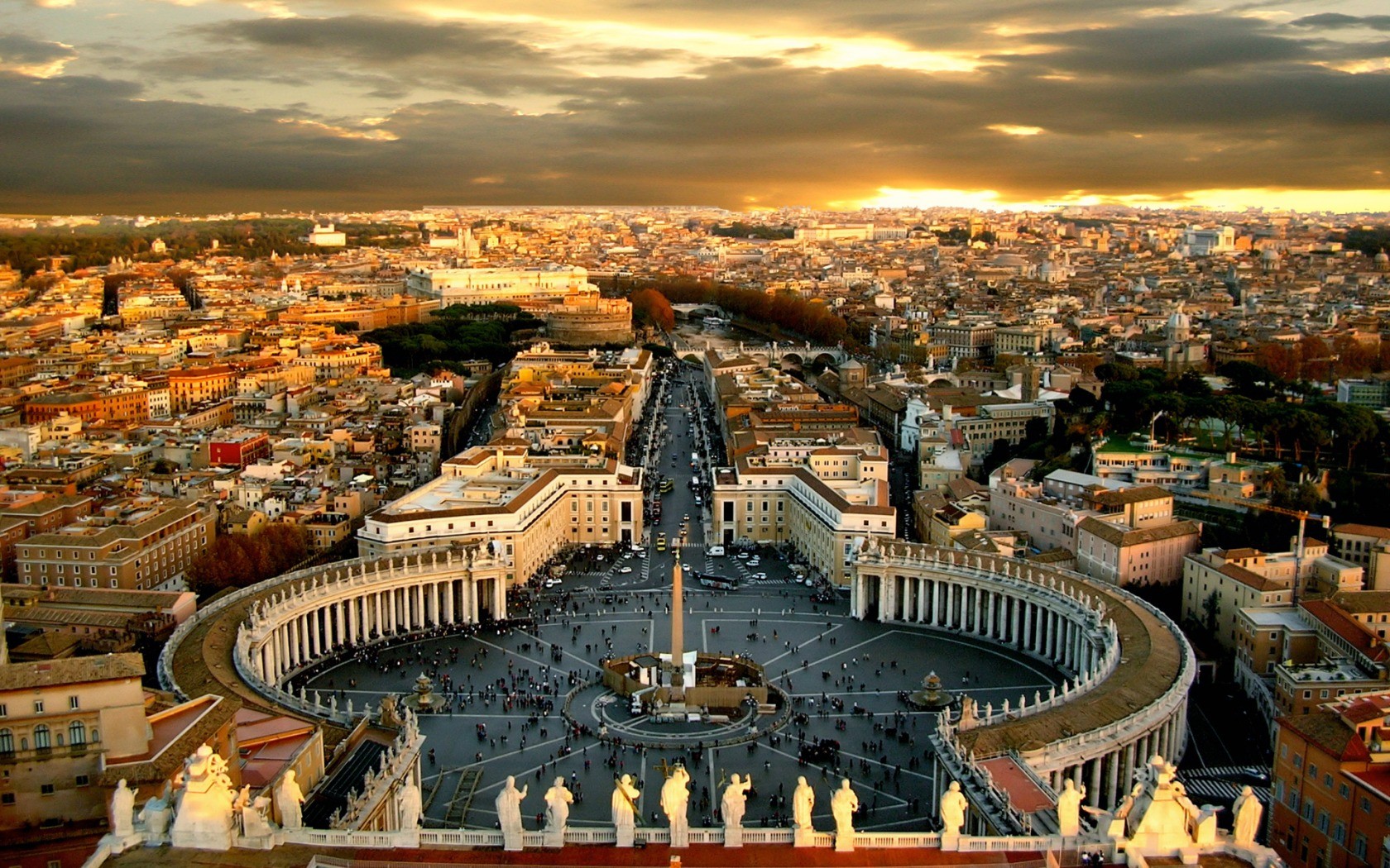 General 1680x1050 Vatican City Rome sky cityscape Italy people