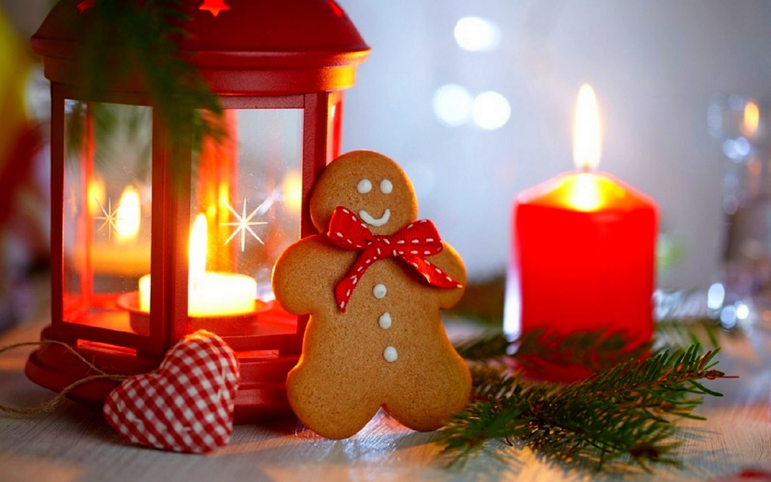 General 2560x1600 Christmas candles cookies