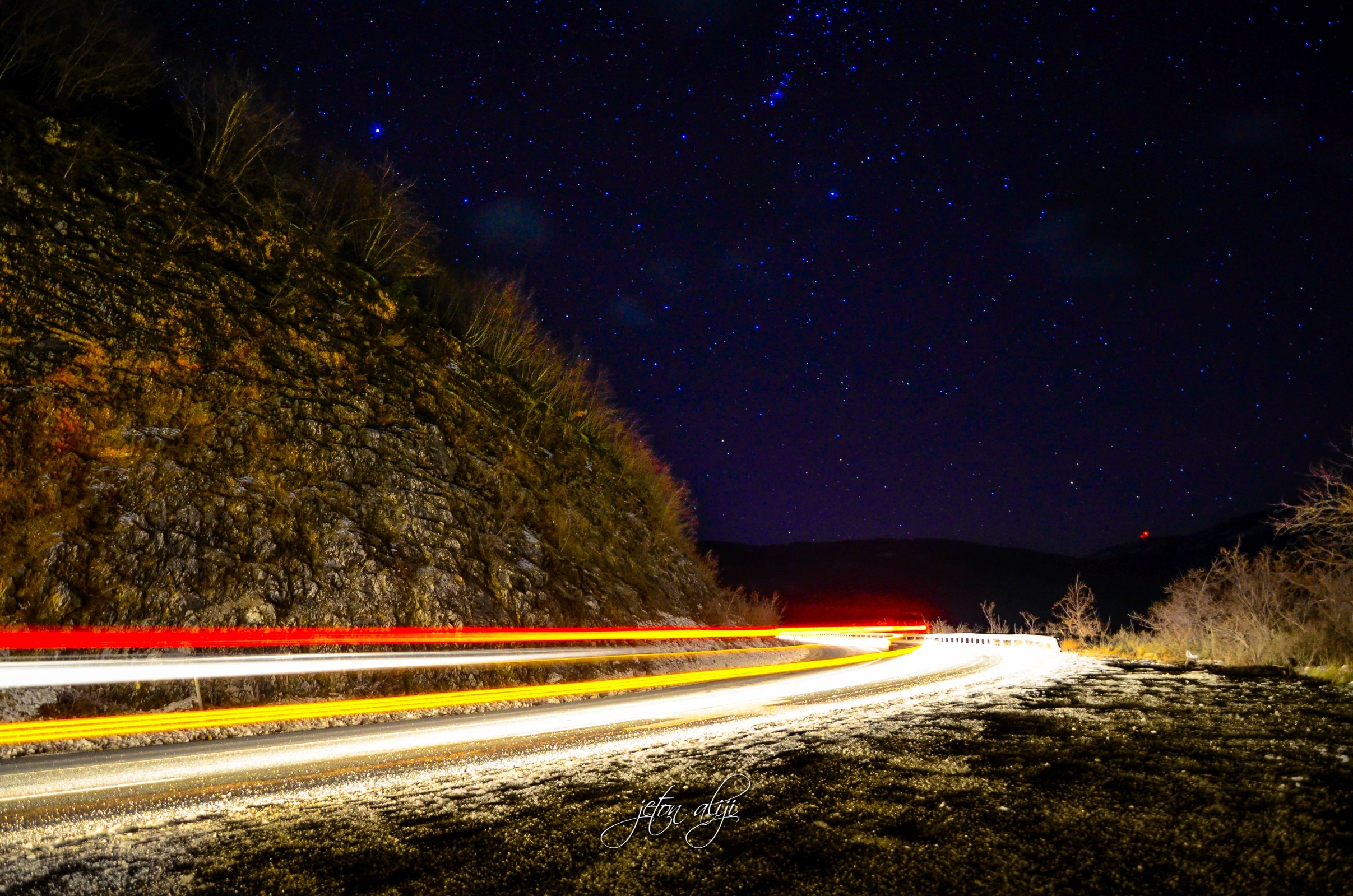 General 2414x1599 long exposure night road outdoors sky