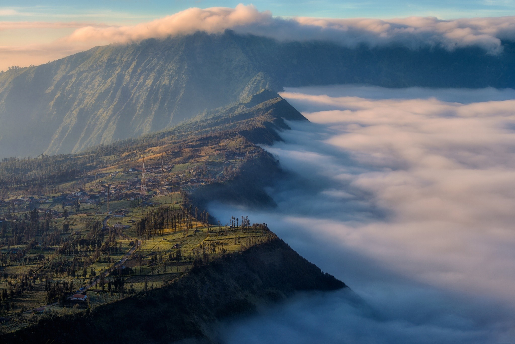General 2048x1367 landscape nature clouds mountains Java (island) Mount Bromo Indonesia