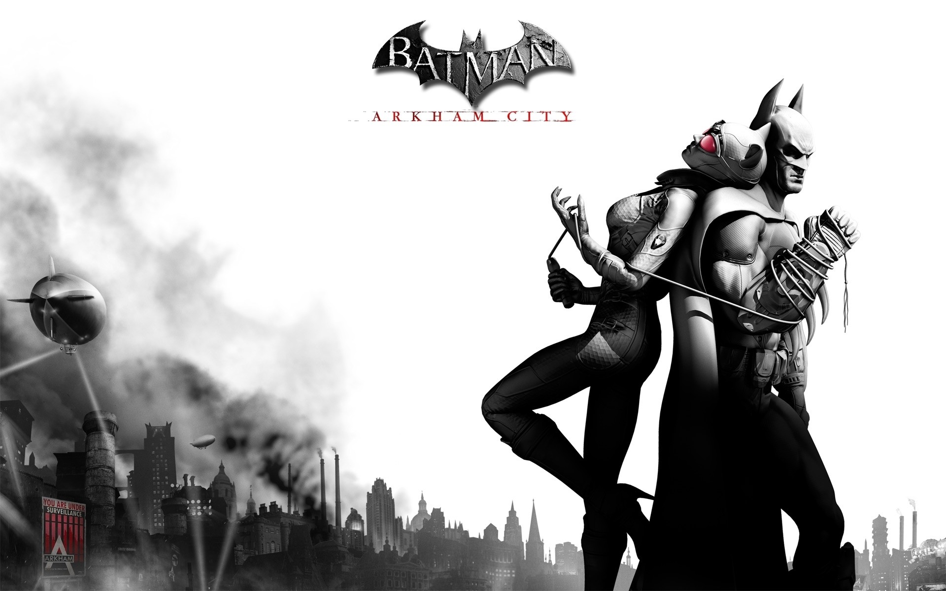 General 1920x1200 video games Batman: Arkham City Batman Catwoman video game art