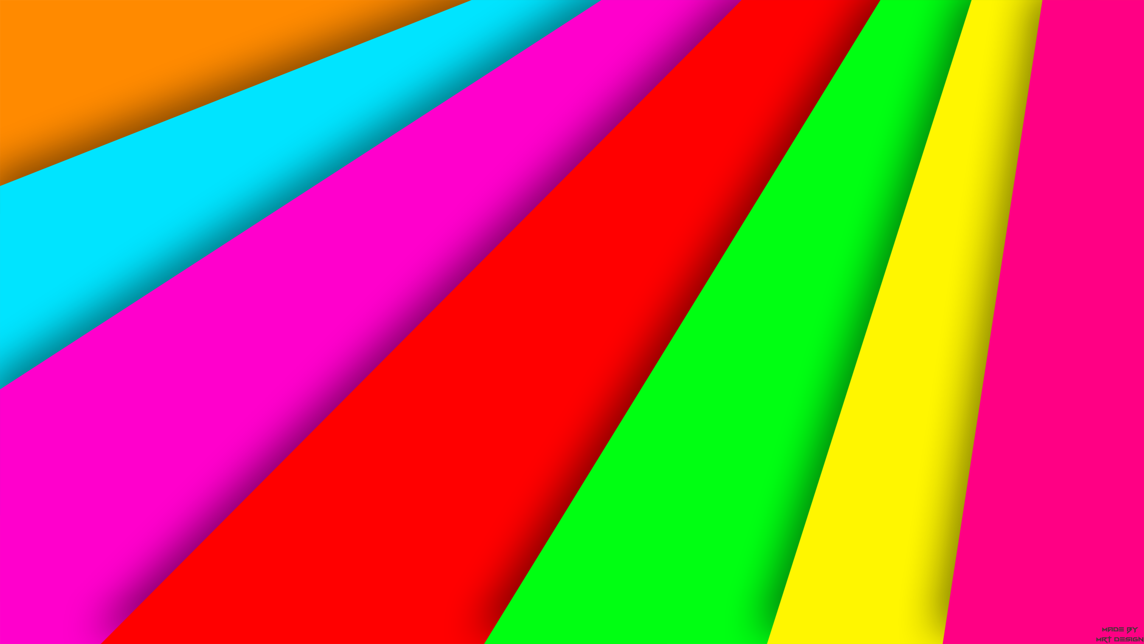 General 3840x2160 material style abstract colorful
