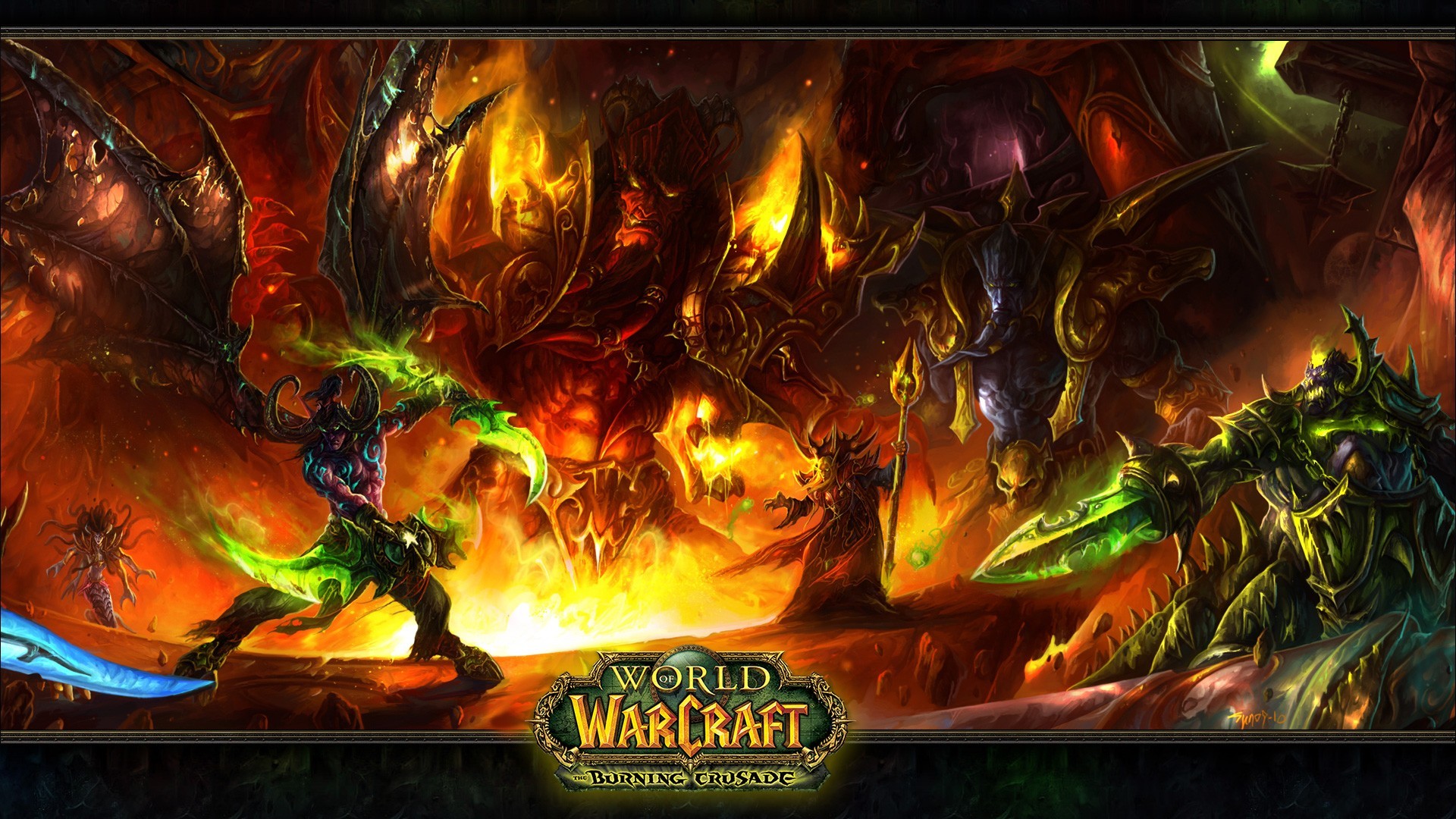 General 1920x1080 World of Warcraft Illidan Stormrage Kael'thas World of Warcraft: The Burning Crusade PC gaming video game art fantasy art