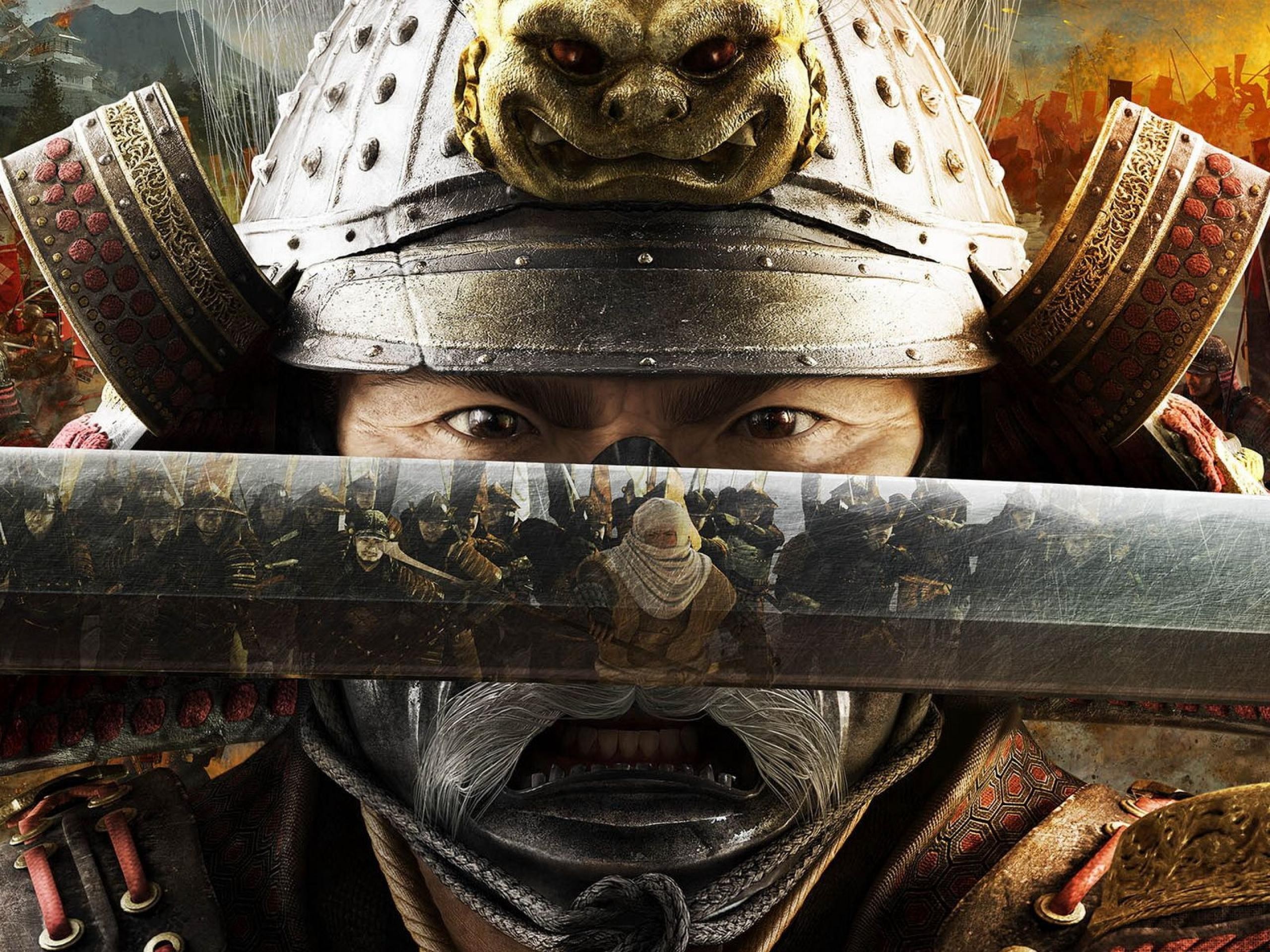 General 2560x1920 warrior samurai Total War: Shogun 2 video games sword reflection PC gaming