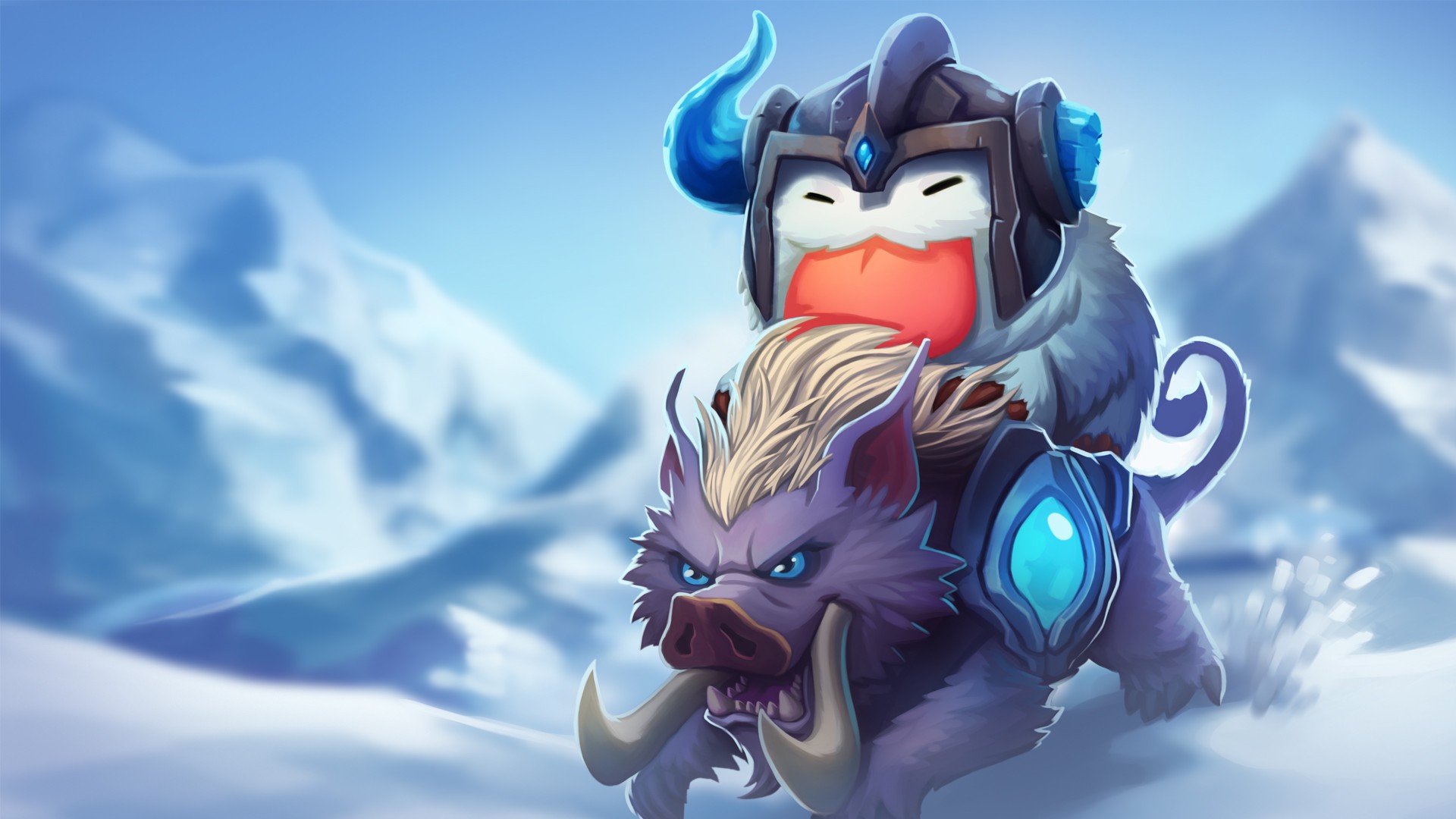 General 1920x1080 League of Legends Poro (League of Legends) video game art PC gaming video game characters digital art Sejuani (League of Legends)