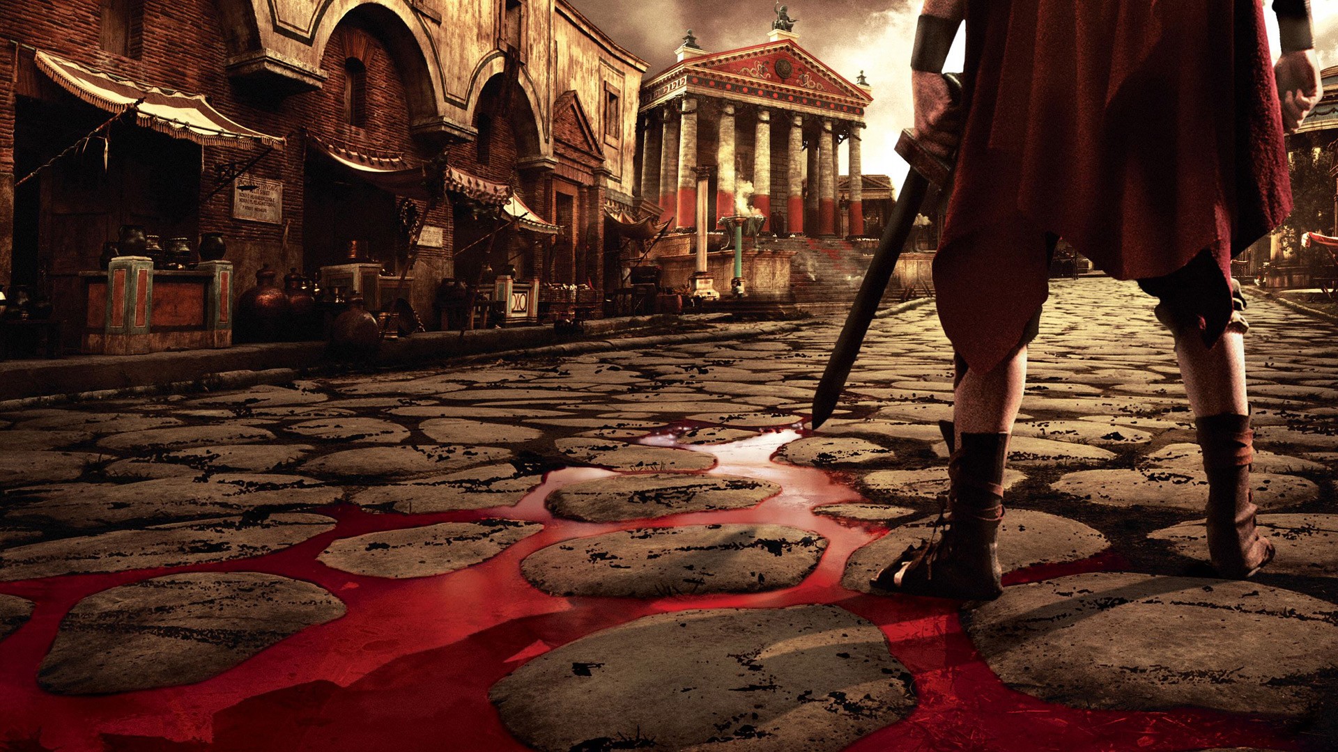 General 1920x1080 blood Rome Roman Legion red TV series