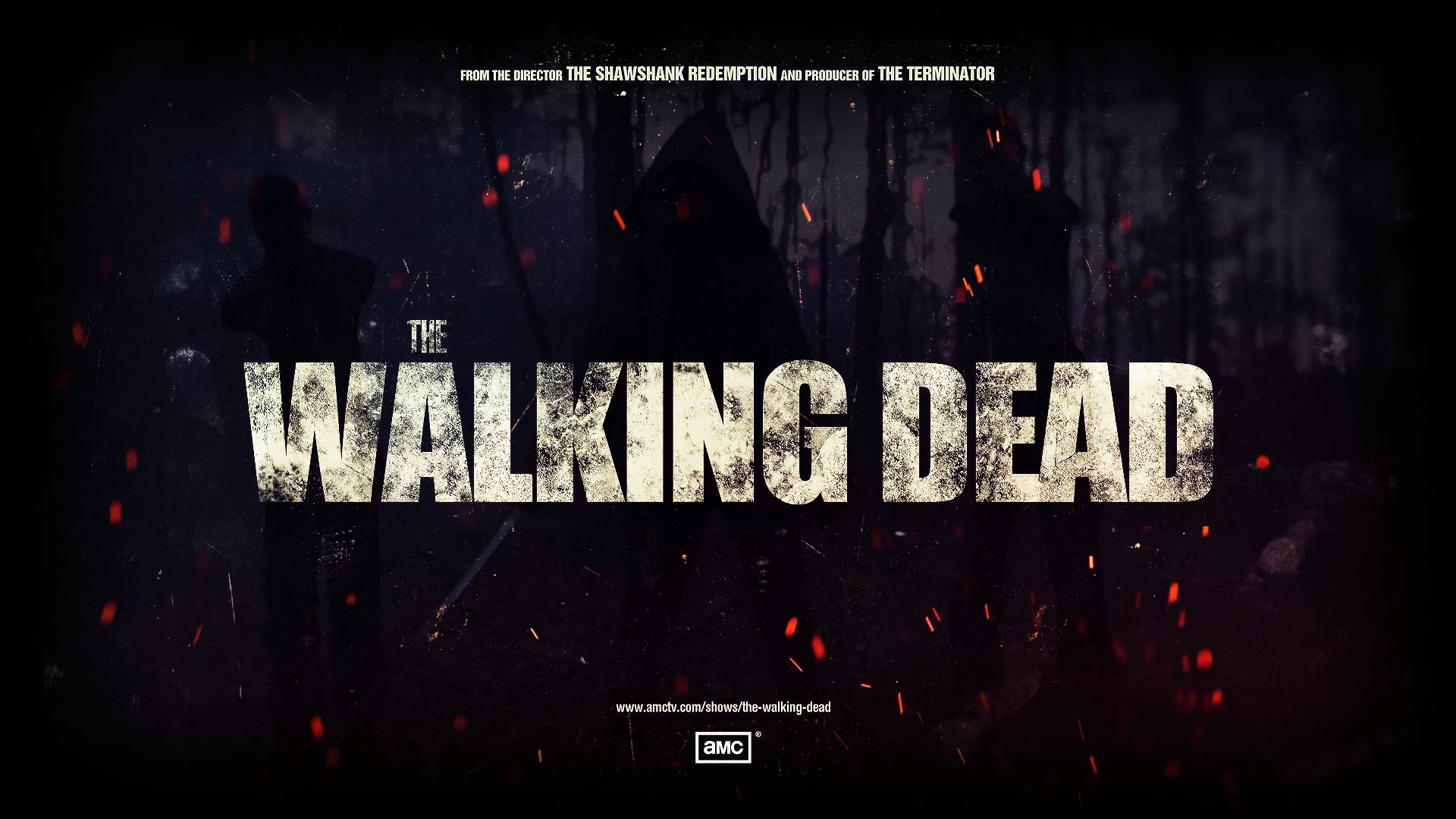 General 1920x1080 The Walking Dead dark typography grunge TV series digital art