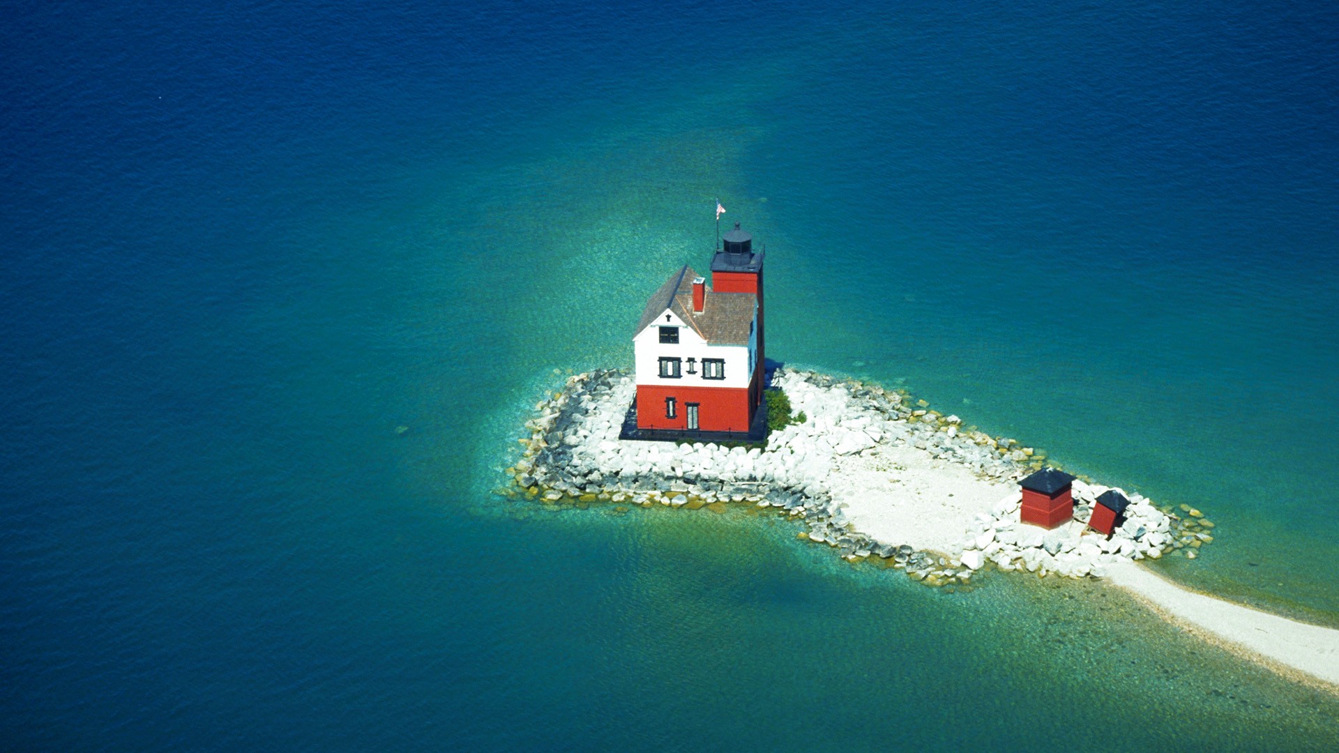 General 1920x1080 lighthouse island aerial view