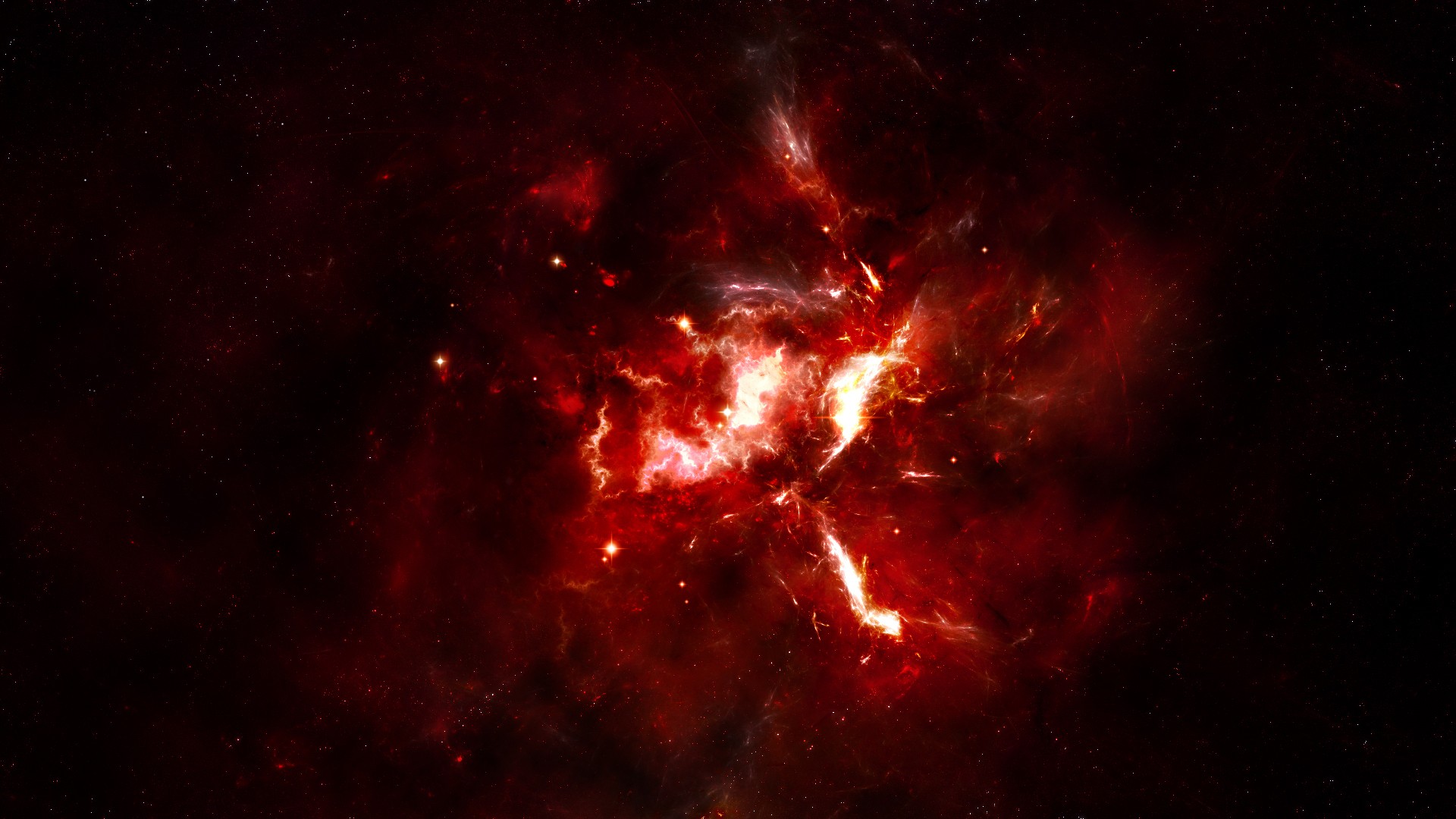 General 1920x1080 space space art digital art nebula red digital glowing