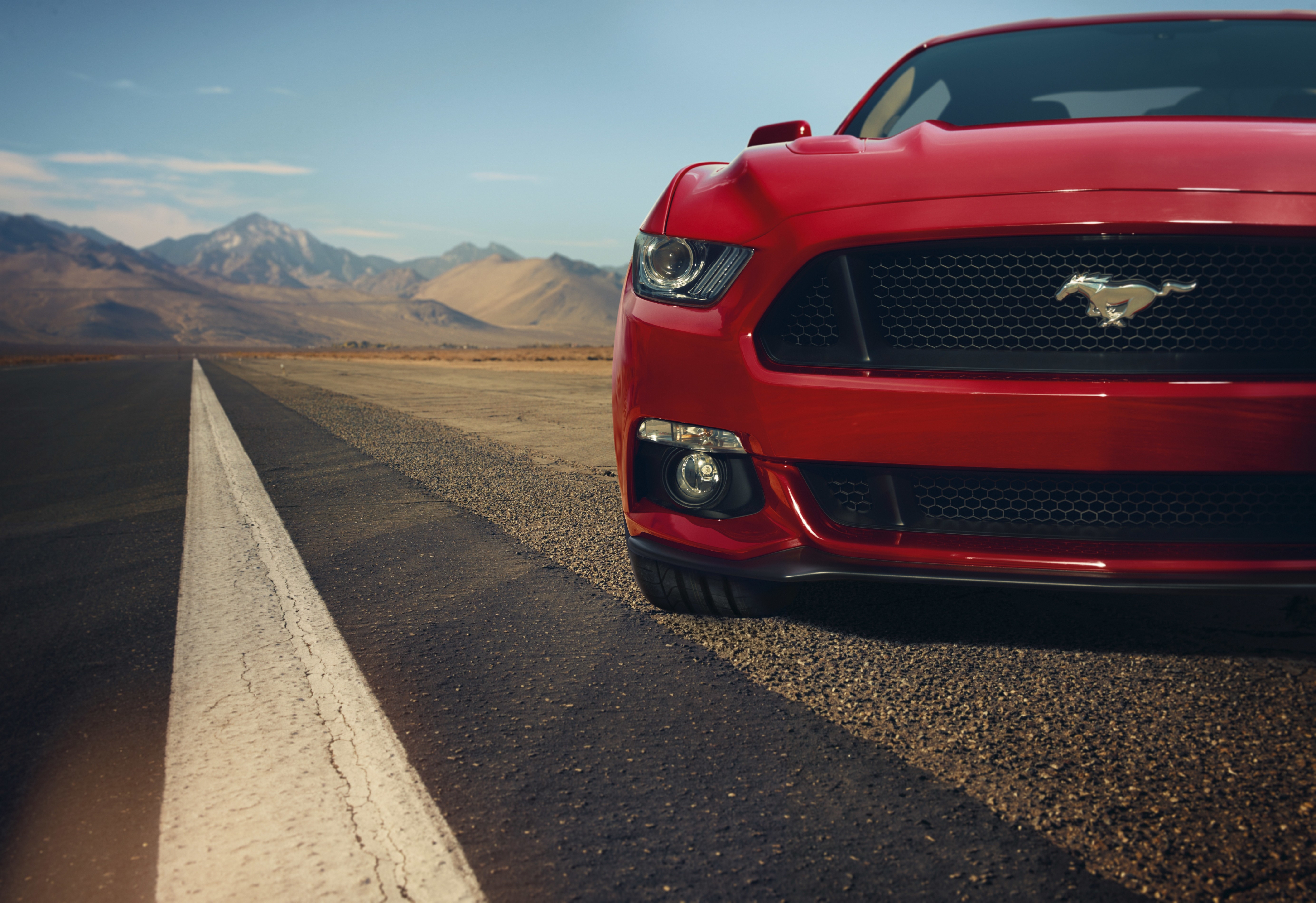 General 5537x3800 car muscle cars Ford Ford Mustang GT red road landscape red cars vehicle asphalt Ford Mustang S550 American cars