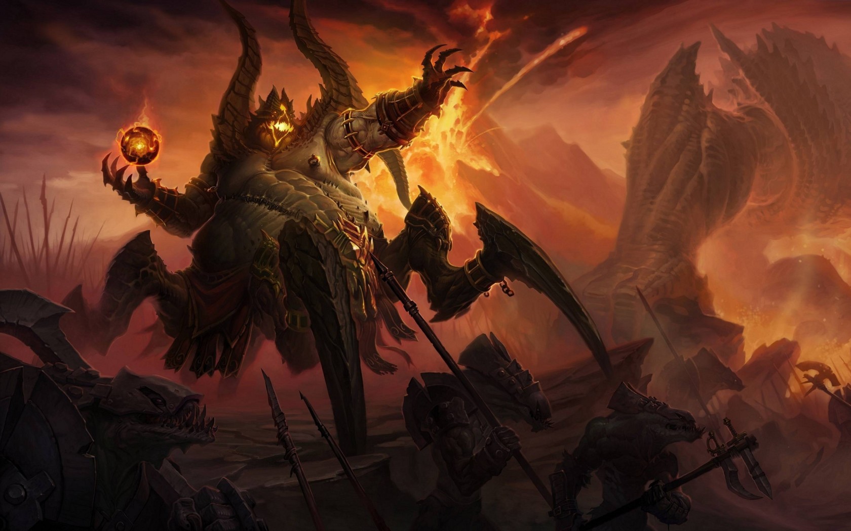 General 1680x1050 Diablo Diablo III video games fantasy art digital art PC gaming creature video game art