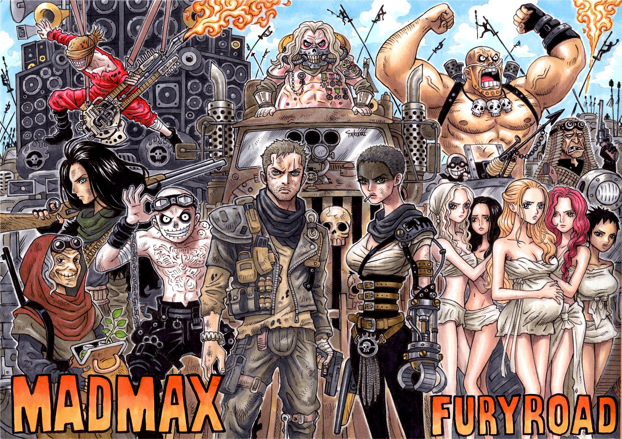 Anime 2000x1412 Mad Max Mad Max: Fury Road fan art movies