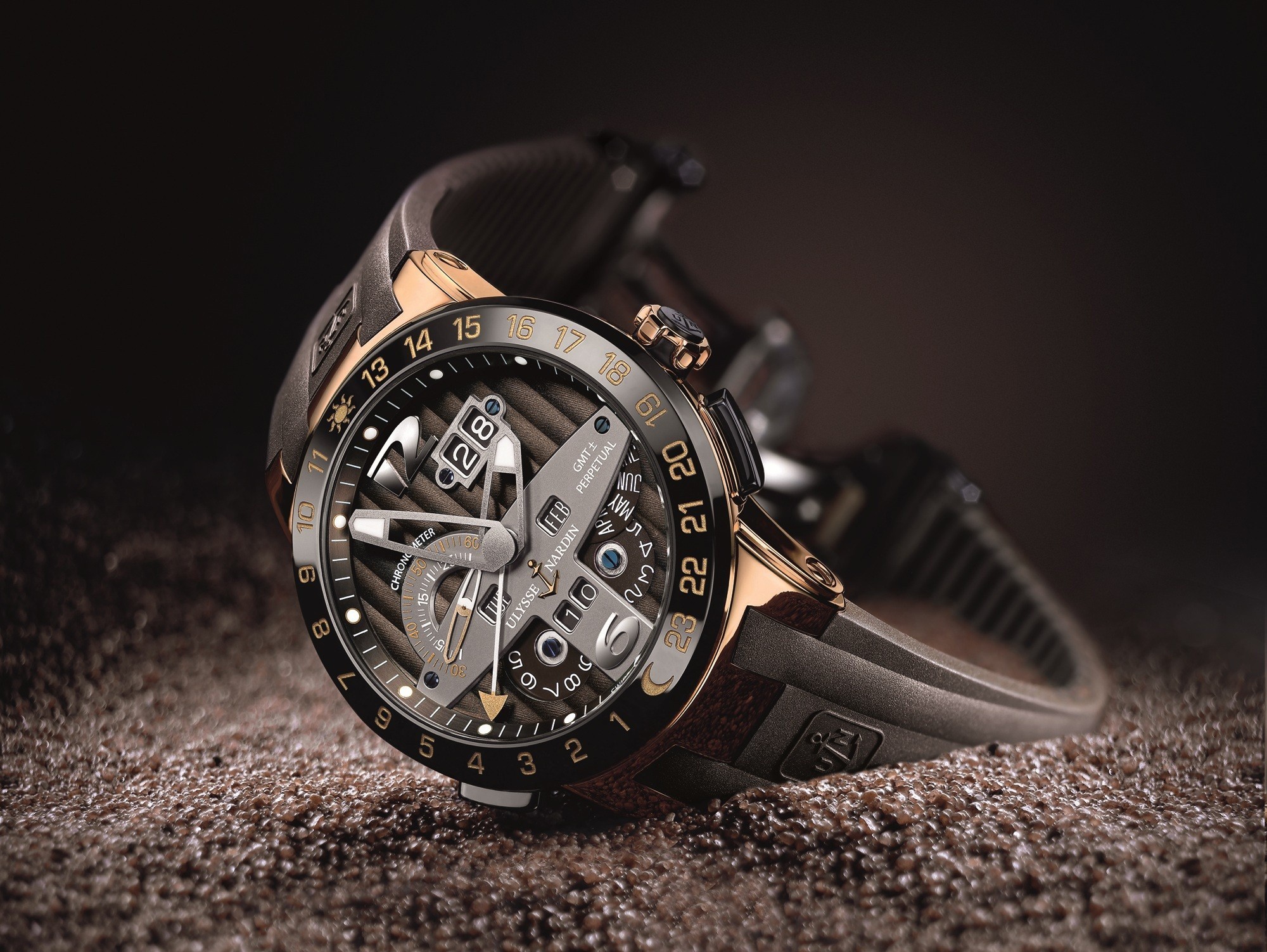 General 2000x1502 watch luxury watches Ulysse Nardin wristwatch numbers technology closeup