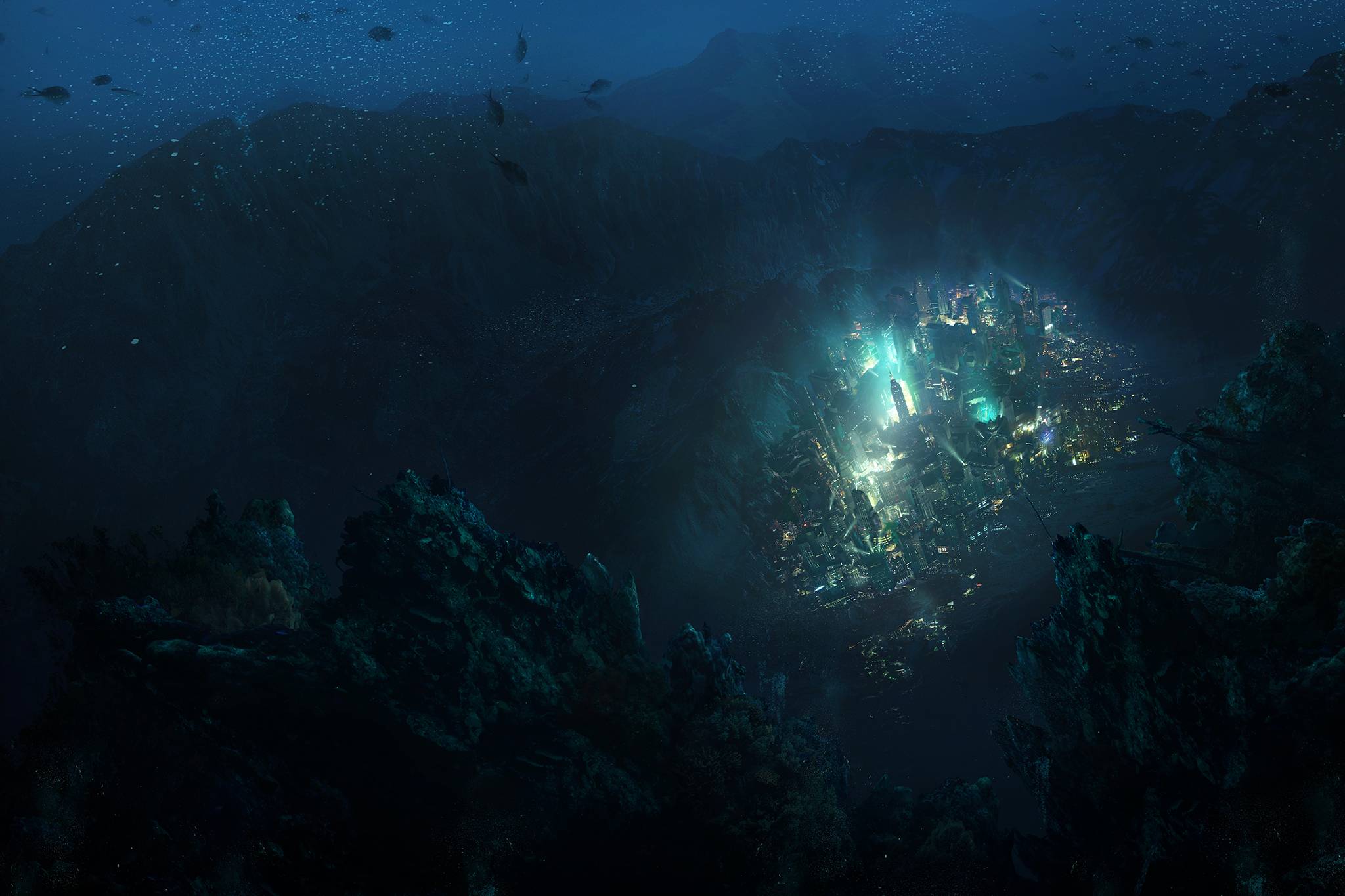 General 2048x1365 Rapture water sea video games BioShock underwater video game art