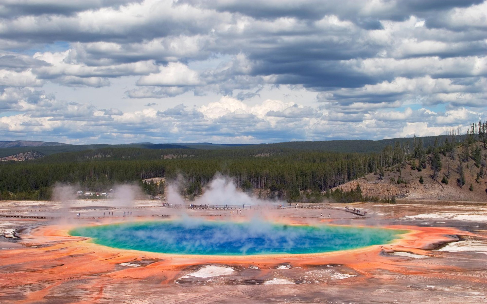 General 1920x1200 nature Yellowstone National Park geysers geothermal place  landscape USA