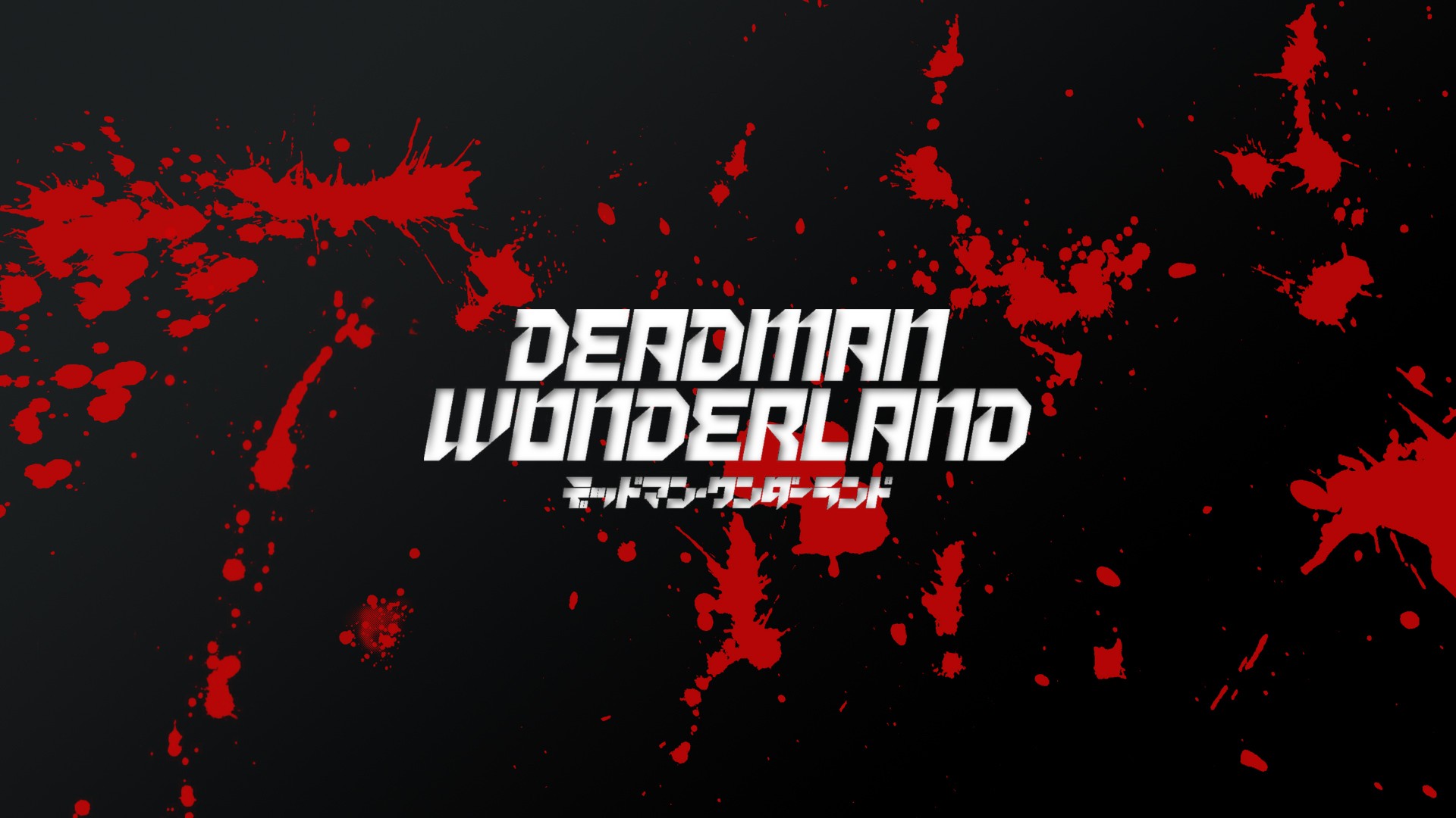 Anime 1920x1080 Deadman Wonderland anime blood blood spatter red black background