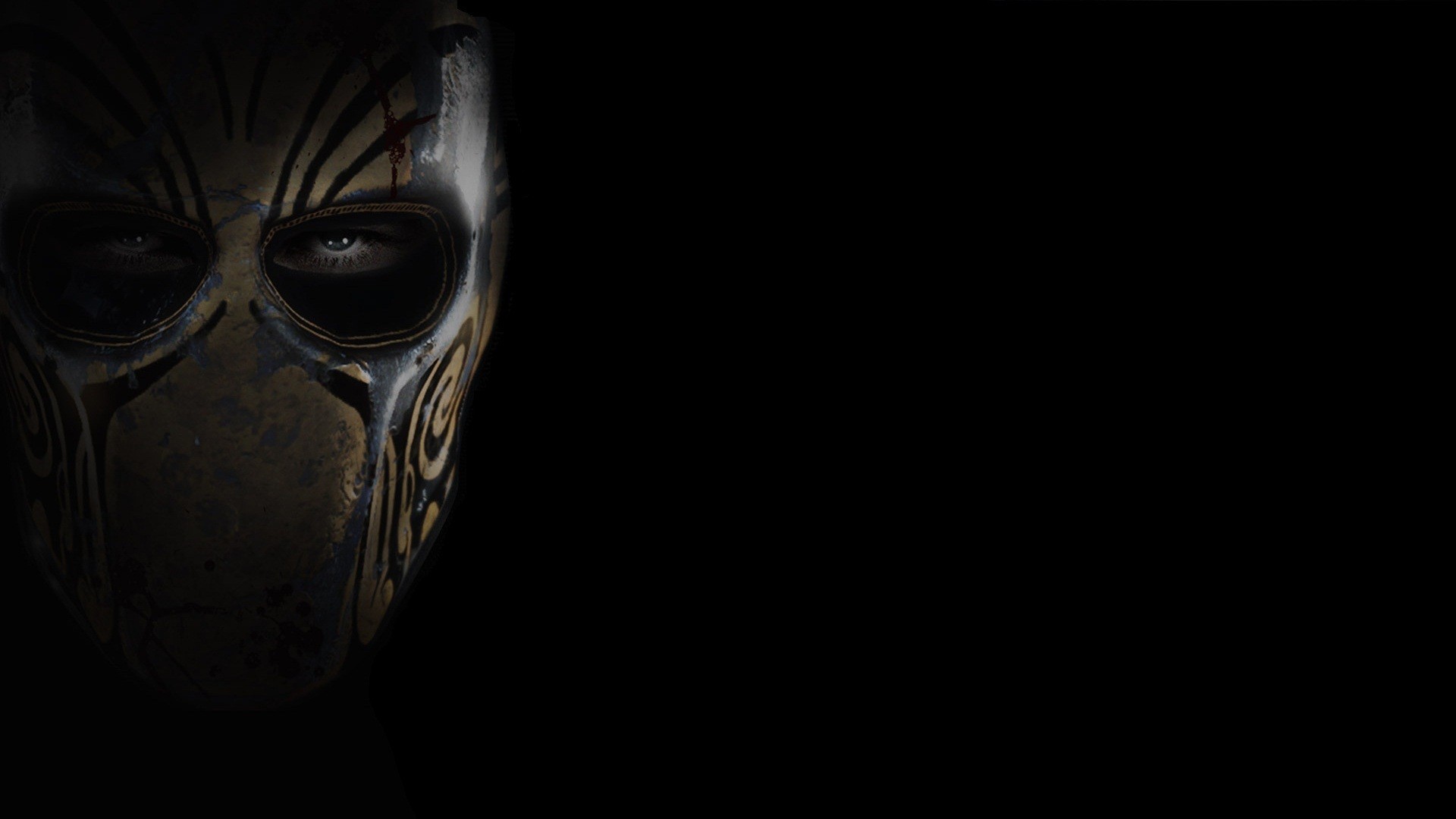 General 1920x1080 video games Army of Two mask video game art simple background black background
