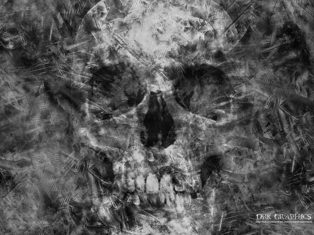 General 1024x768 dark skull texture monochrome
