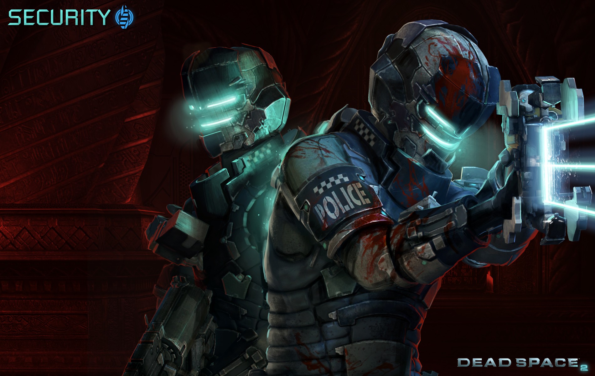 General 1900x1200 video games Dead Space Dead Space 2 blood video game art Video Game Horror science fiction EA Games