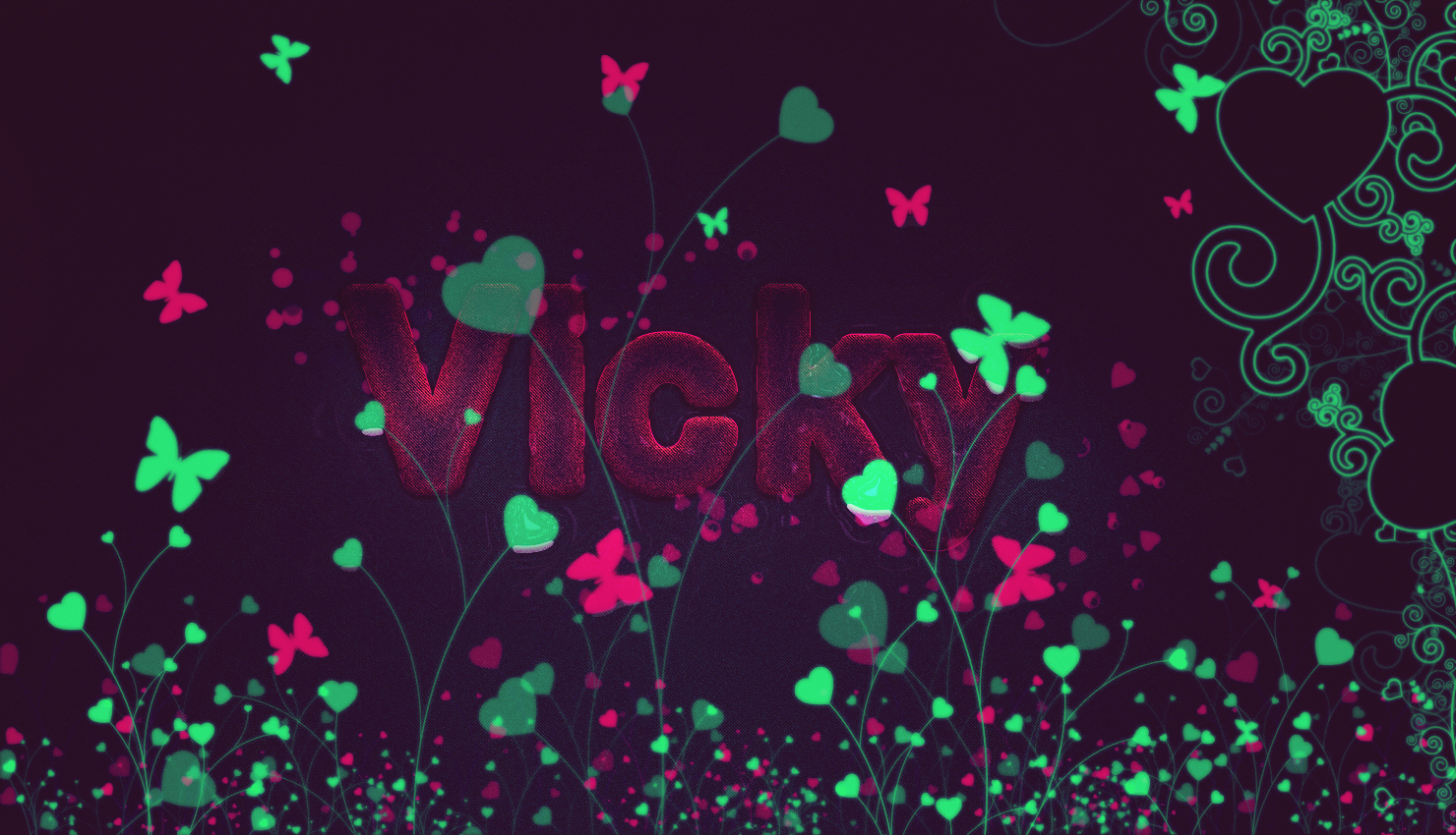 Anime 1480x850 typography digital art butterfly heart (design) flowers plants abstract animals insect artwork shapes swirls simple background